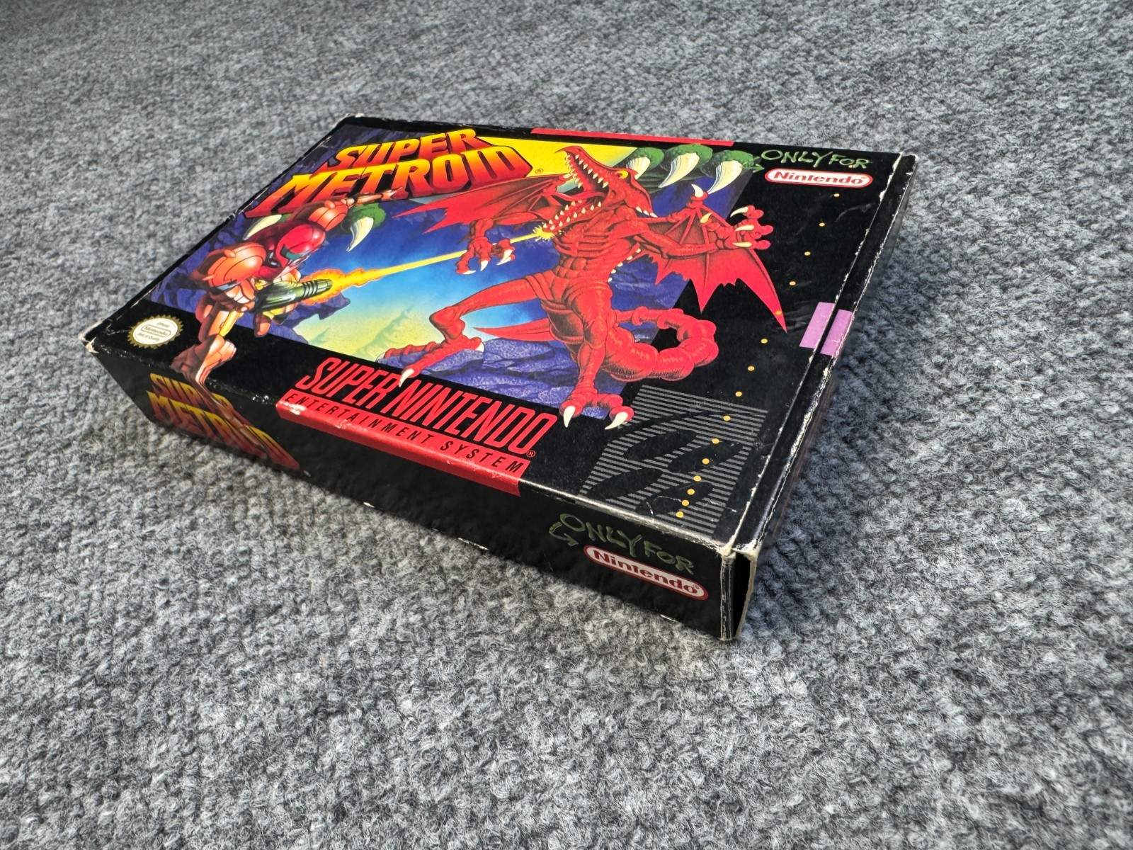 Super Metroid Super Nintendo SNES Complete In Box CIB w/ Manuals, Inserts, Box