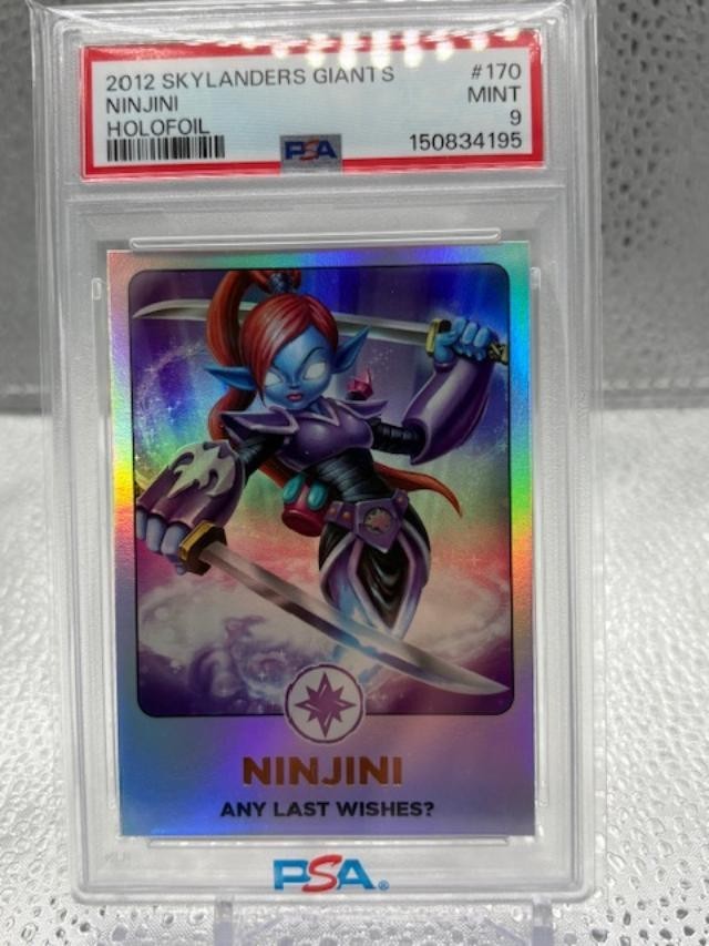 Topps Ninjini Skylanders Giants trading card PSA 9 #170 low pop free ship