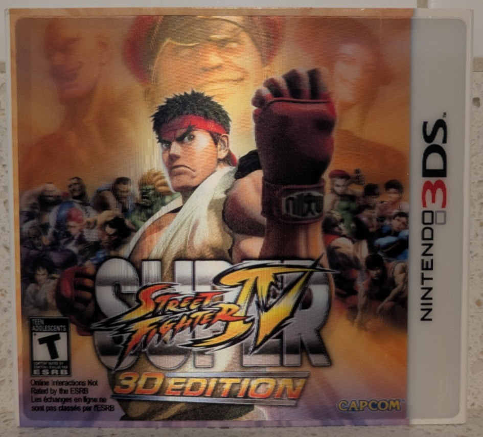 Super Street Fighter IV 3D Edition Nintendo 3DS CIB Manual