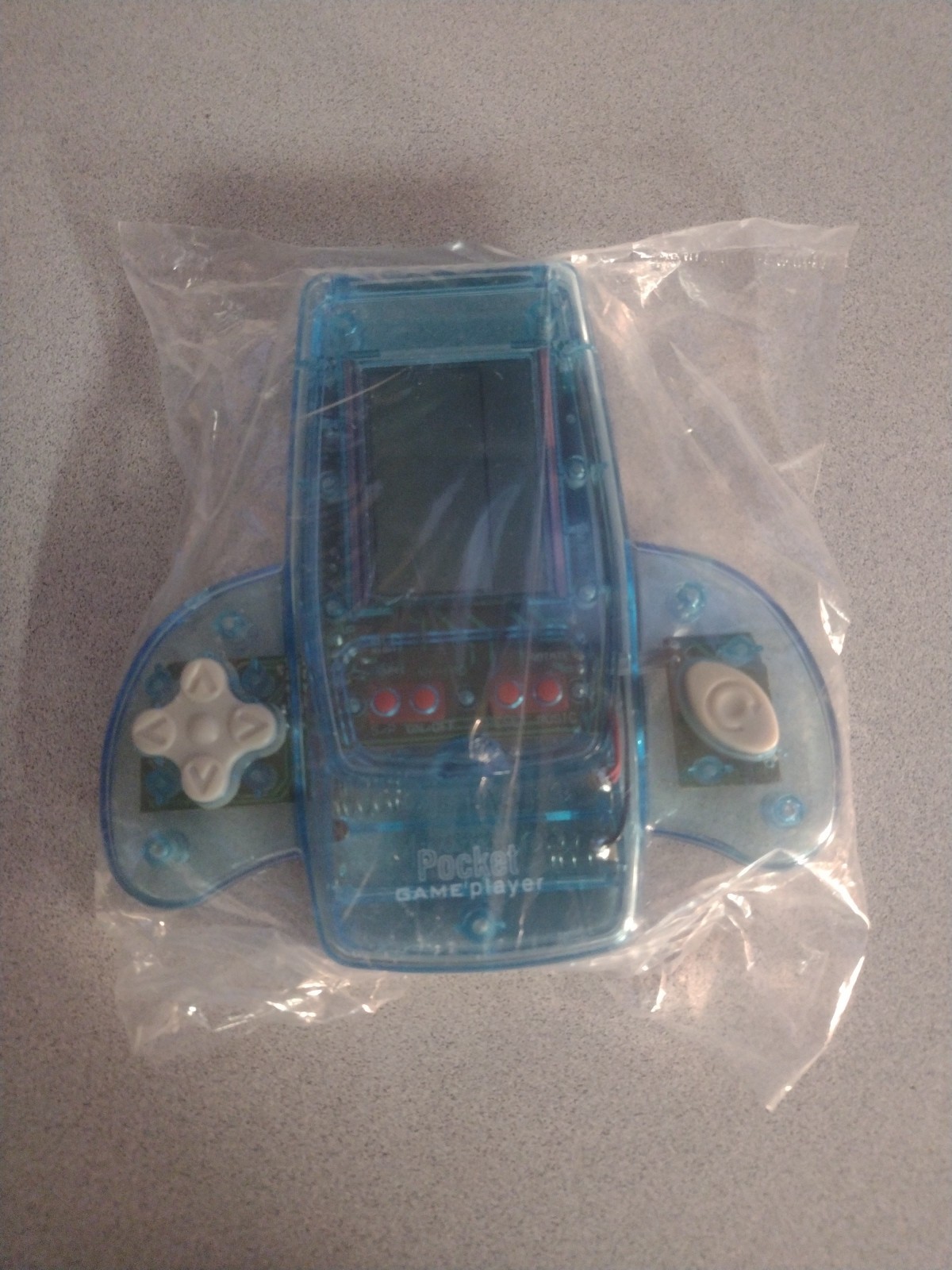 11 Game “Clear Blue Pocket Game Player Vintage Electronic Handheld Game.