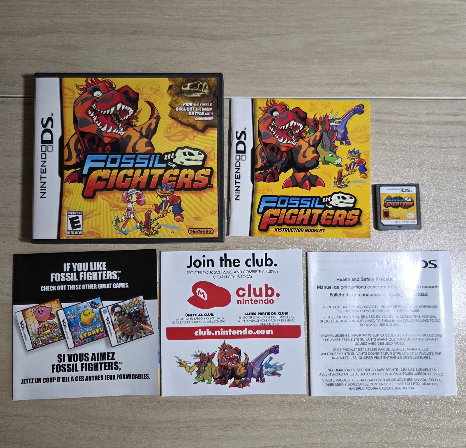 Nintendo DS 3DS Fossil Fighters Lot – Fossil Fighters, Champions & Frontier CIB