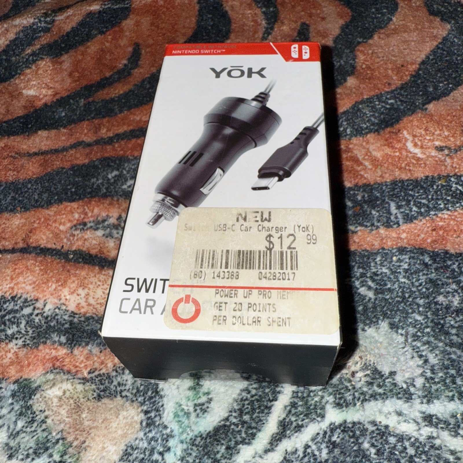 Nintendo Switch Car Adapter Yok USB-C 5V 2A 3′