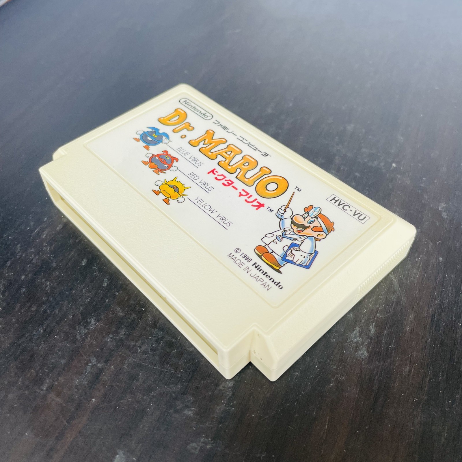 Dr. Mario Nintendo Famicom 1990 Japanese Version HVC-VU Puzzle Retro Games