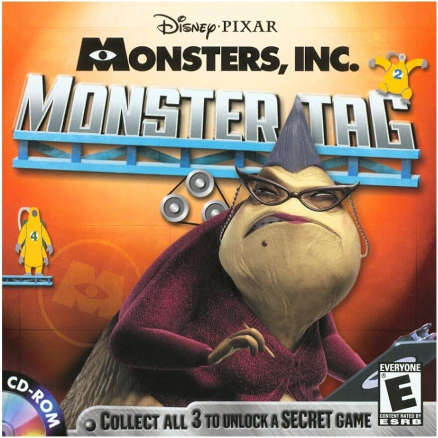 Monsters, Inc. Monster Tag PC CD-ROM Game 2001 Sealed Rated E -Comic Mischief 11