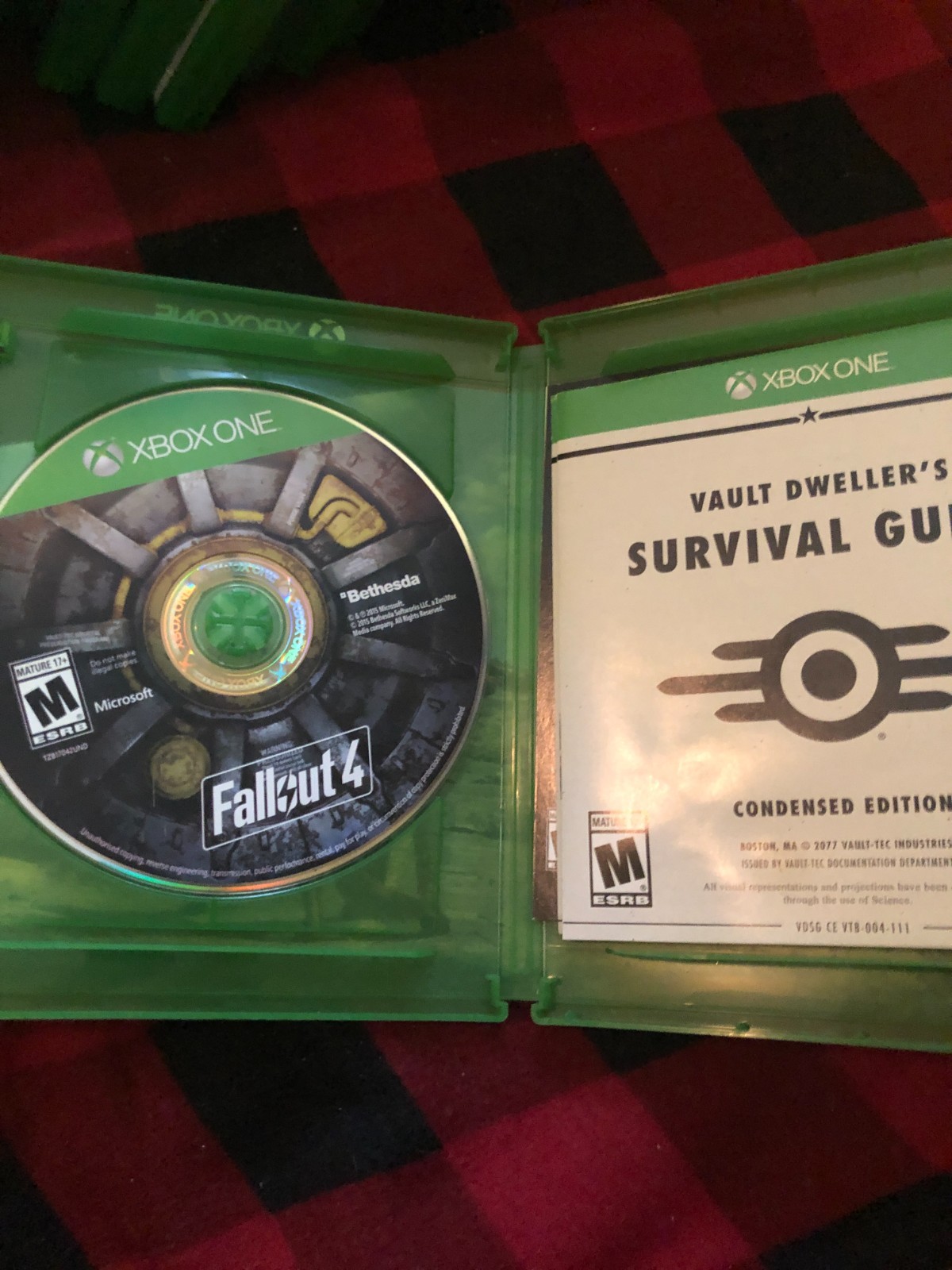 Fallout 4 Microsoft Xbox One 2015 Case Manual Disc Tested Works Great Authentic