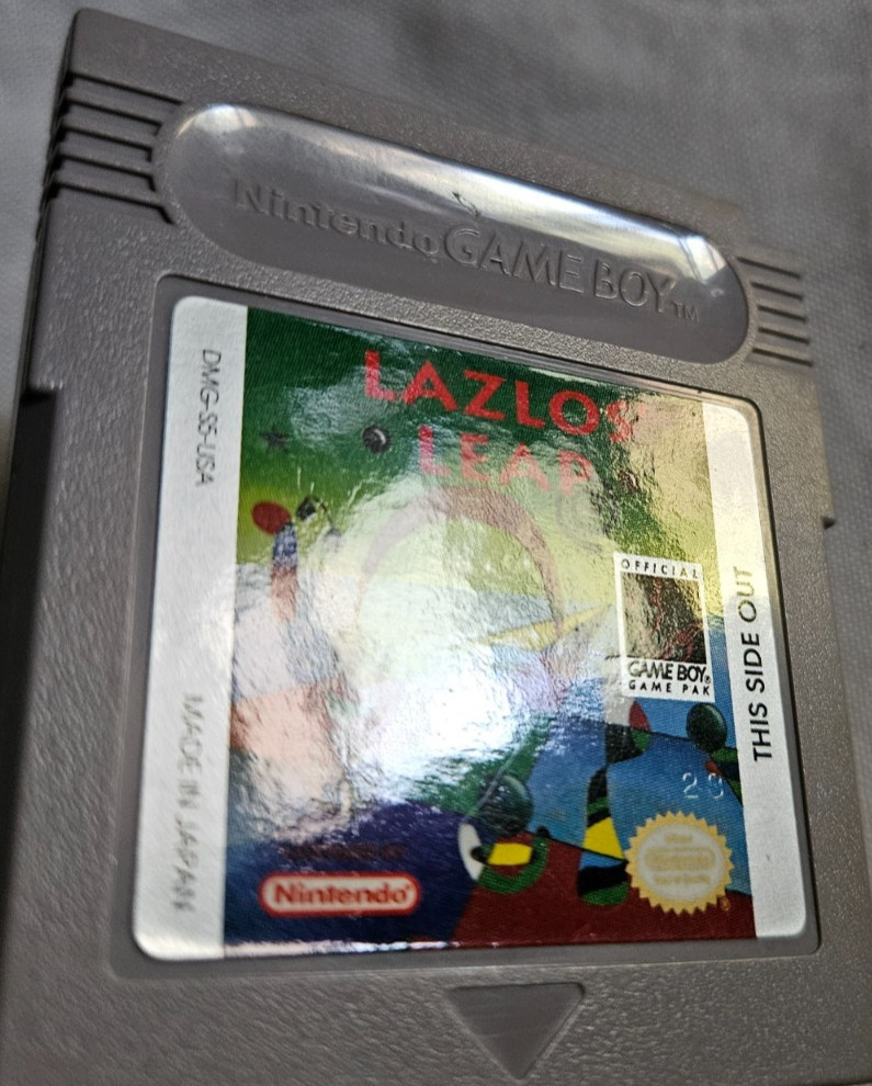 Lazlos’ Leap Cartridge Only Authentic Nintendo Game Boy DMG-S6-USA 1992 Gameboy