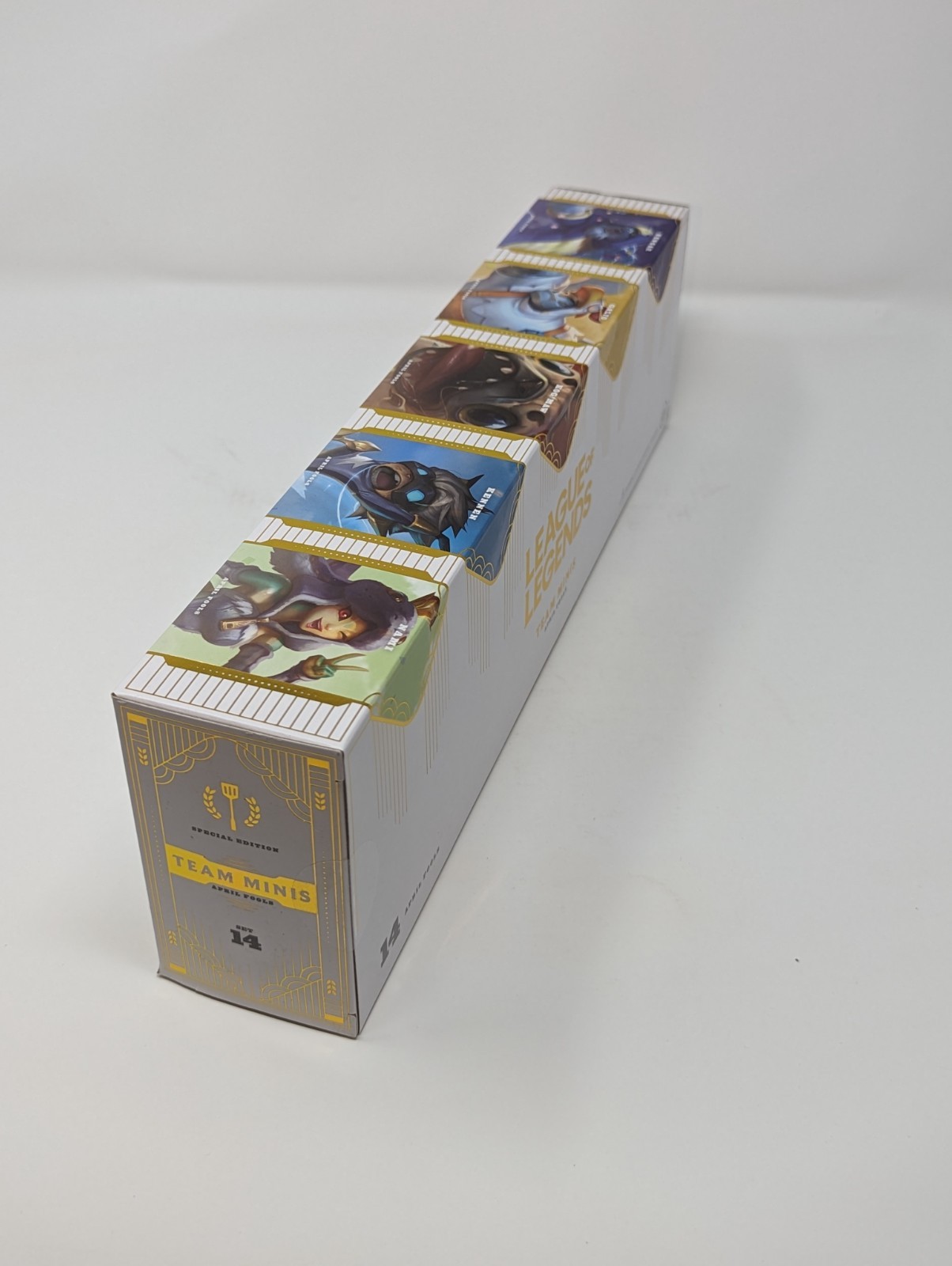 LOL League of Legends April Fools Team Minis Figure Set New Auth Card Retired