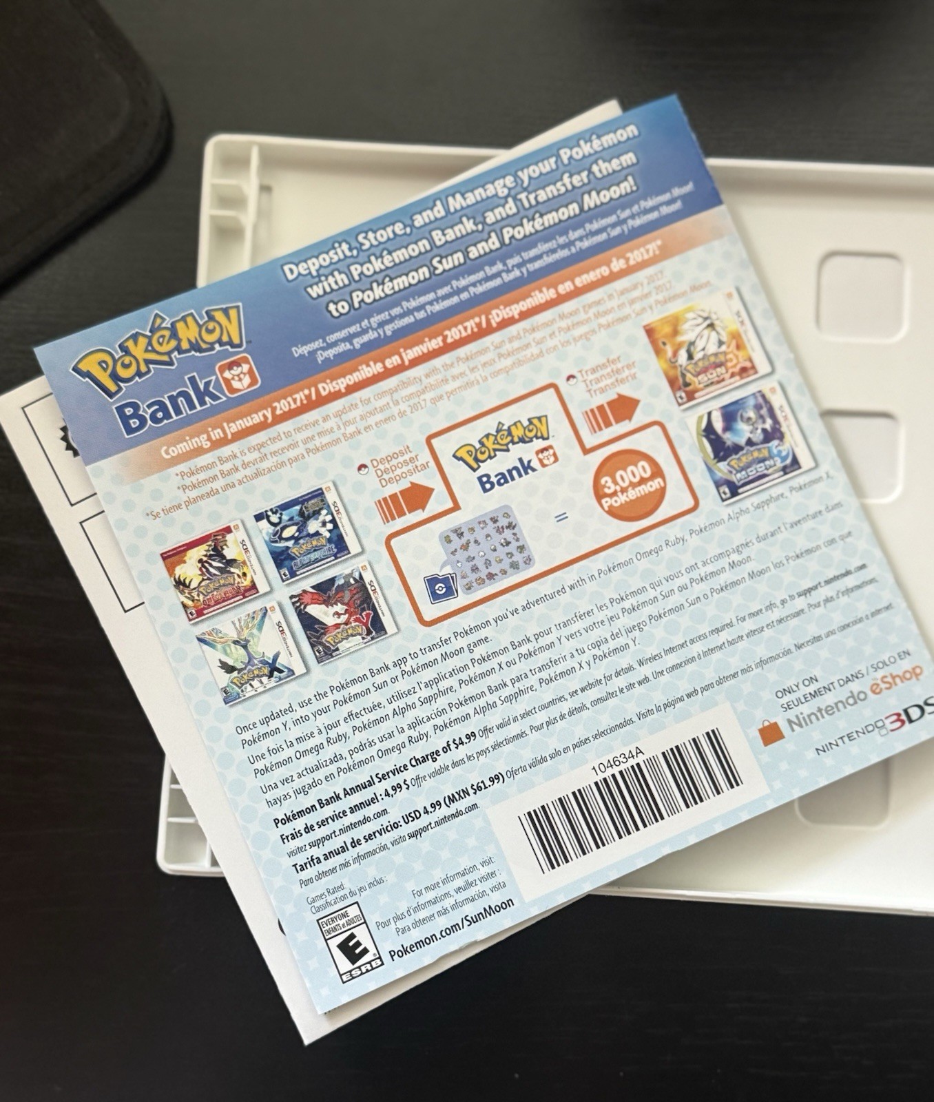 Nintendo Pokémon Ultra Sun Nintendo 3DS Game w/ Case & Manual Complete