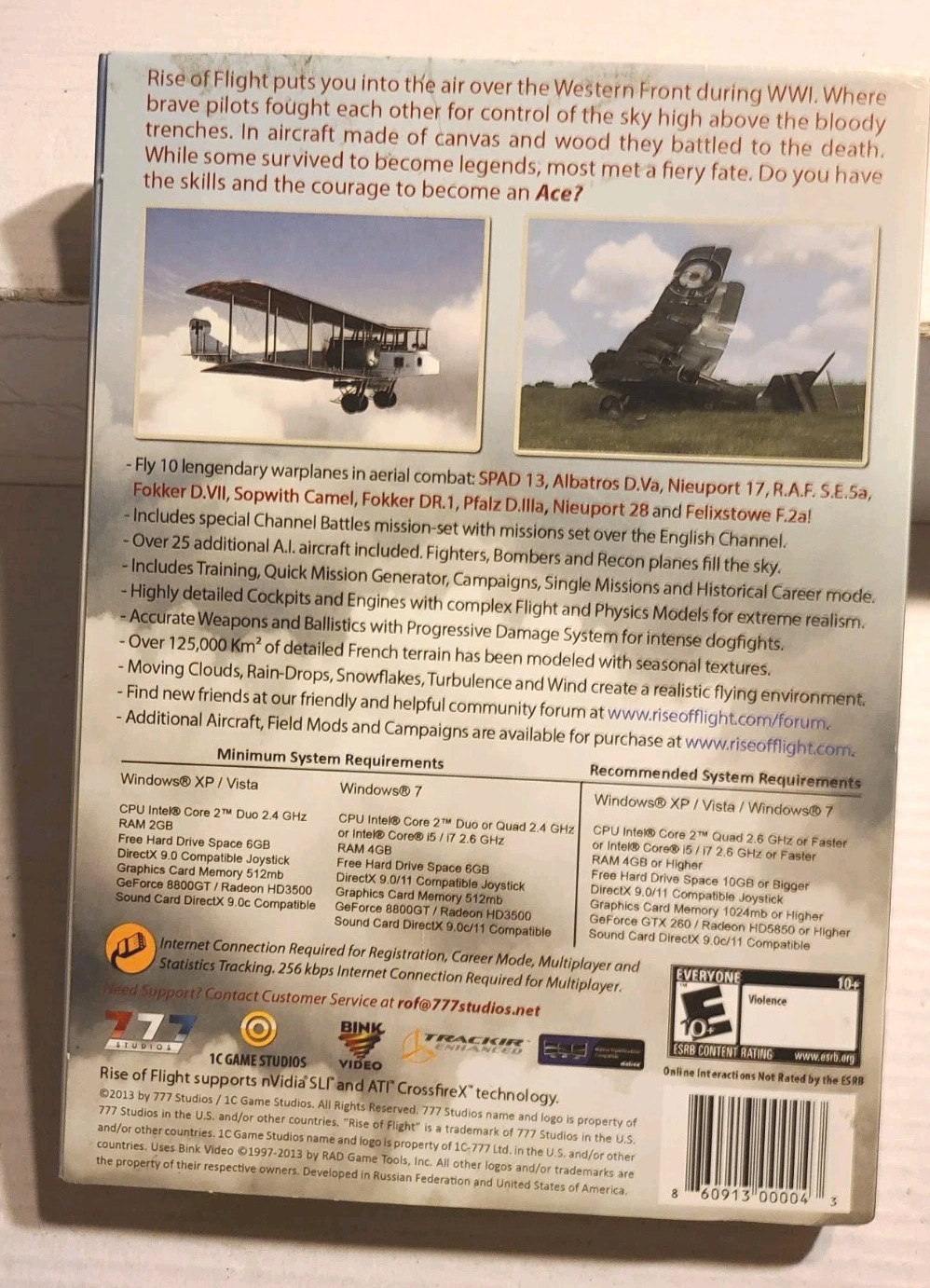 NEW SEALED Rise of Flight The First Great Air War Flying Channel Battles PC game