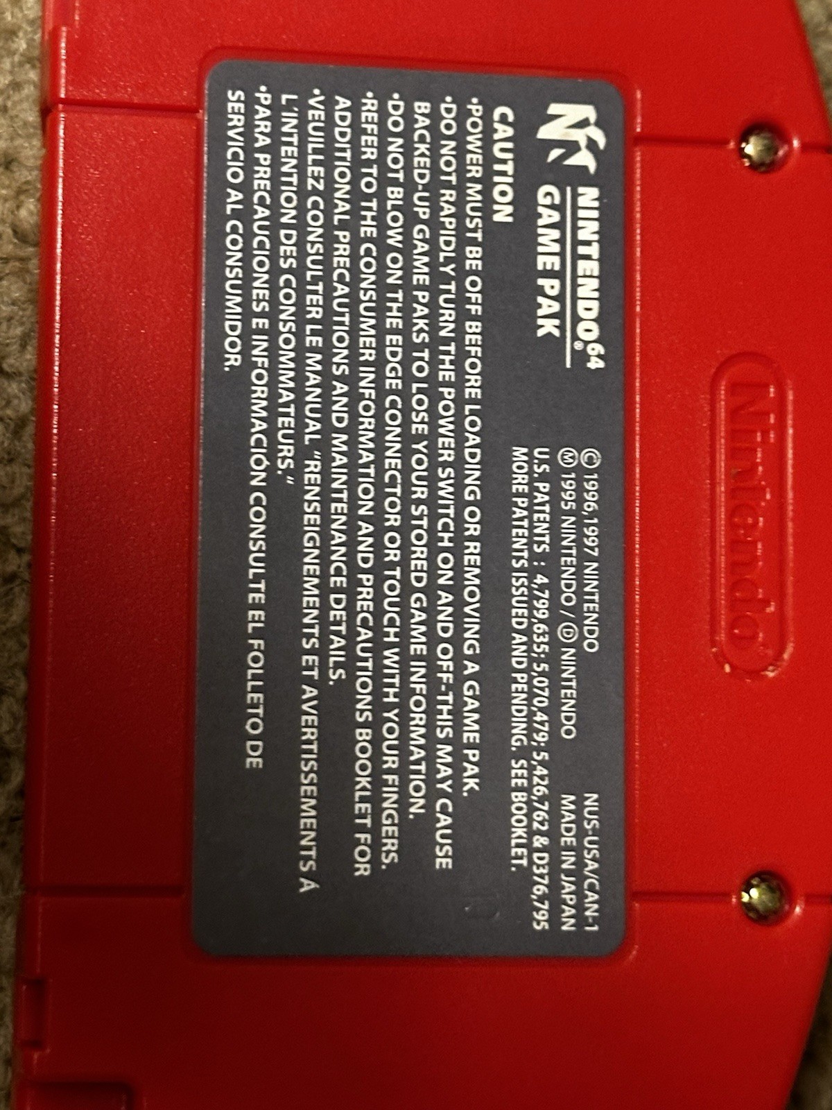 Rocket: Robot on Wheels (Nintendo 64) N64 authentic RARE video game cart only