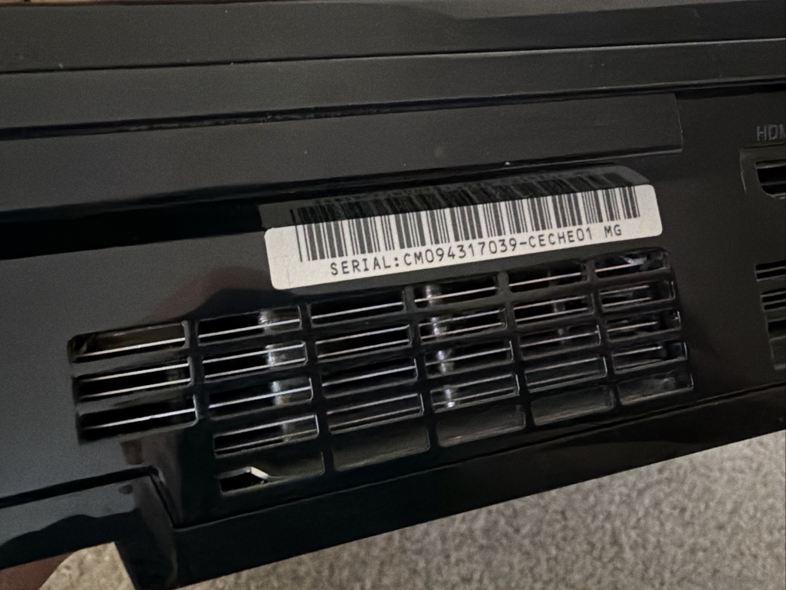 Sony PlayStation 3 PS3 Fat Backwards Compatible CECHE01 80GB + 1 controller
