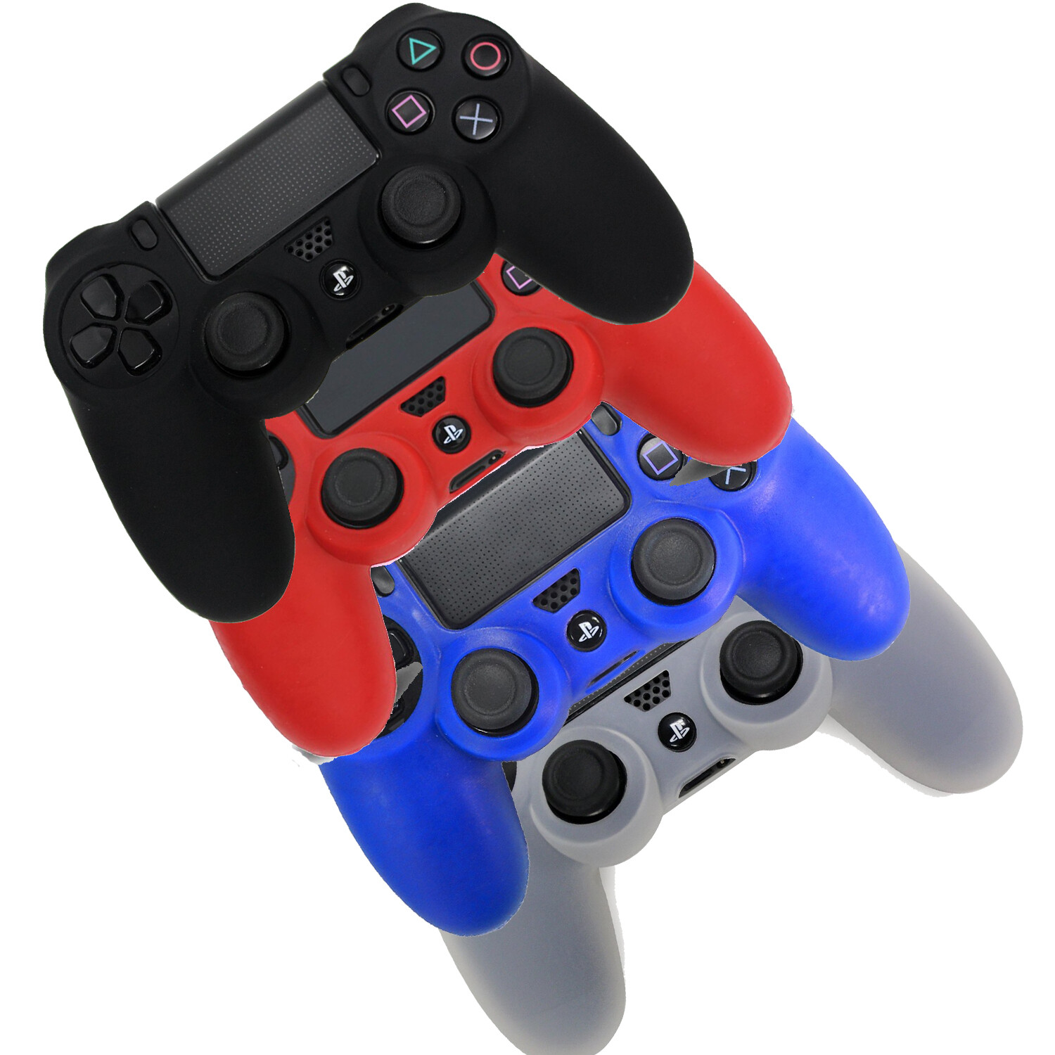 Silicone Rubber Gel Cover Case Protective For Sony Playstation4 PS4 Controller