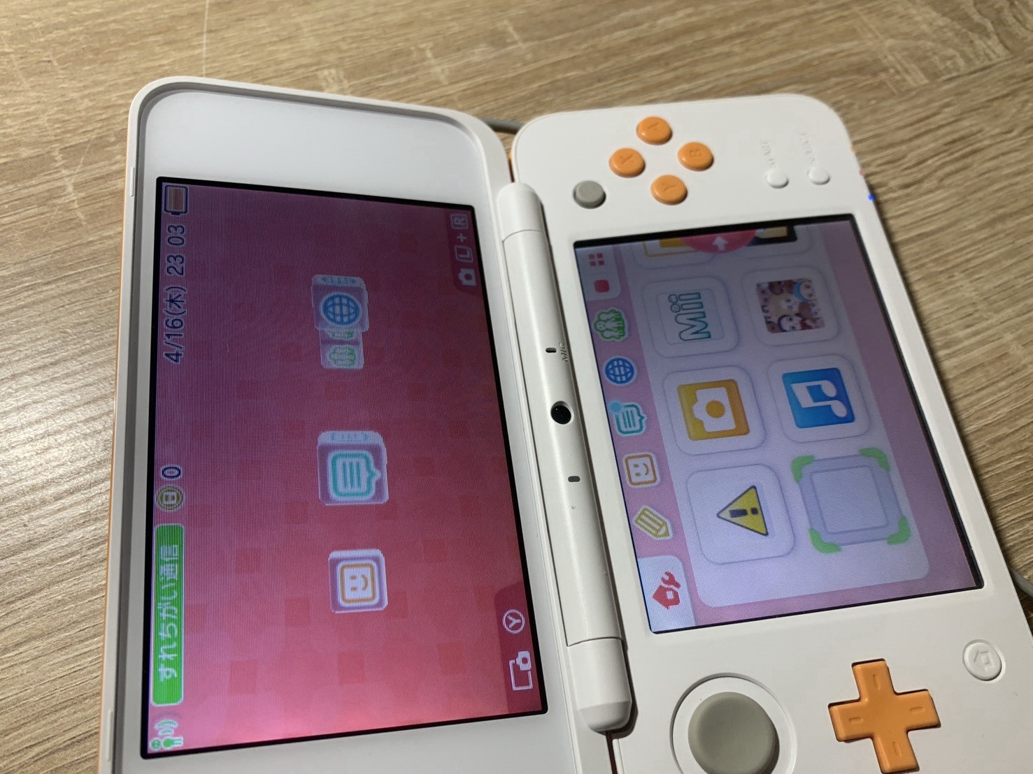 9993 Nintendo New 2DS LL White Orange Very Good TESTED