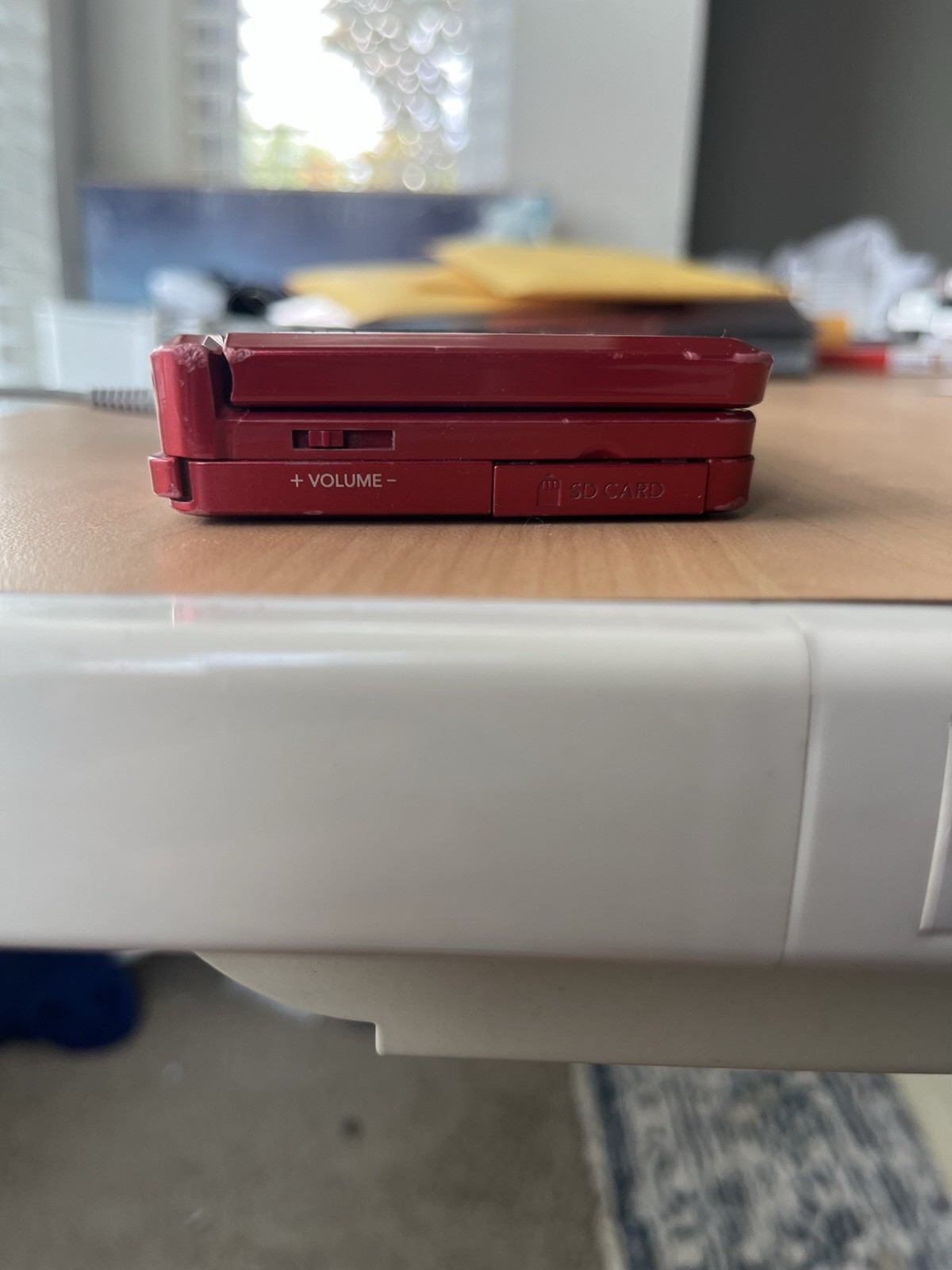 Nintendo 3DS Red Console North America OEM Charger+Pokemon Y READ SHIPS TMR