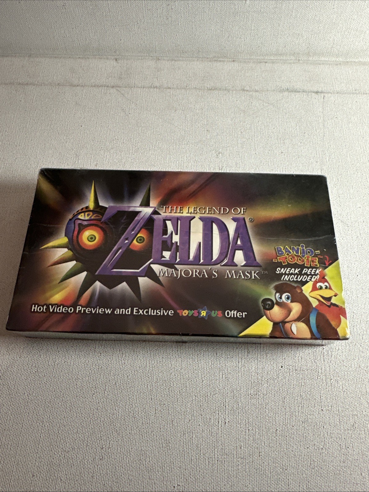 Nintendo the Legend of Zelda Majoras Mask Banjo VHS Rare Promo Edition, Sealed