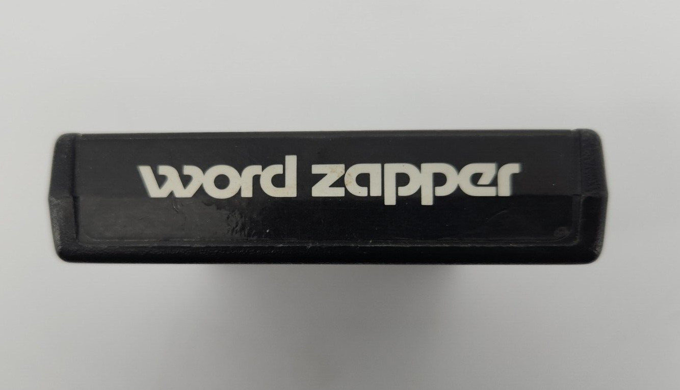 Word Zapper (Atari 2600, 1982) Complete Cartridge, Manual, Box Tested Working