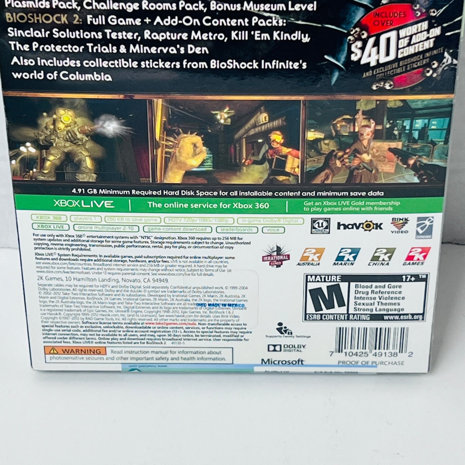BioShock Ultimate Rapture Edition Xbox 360 Video Game New Sealed