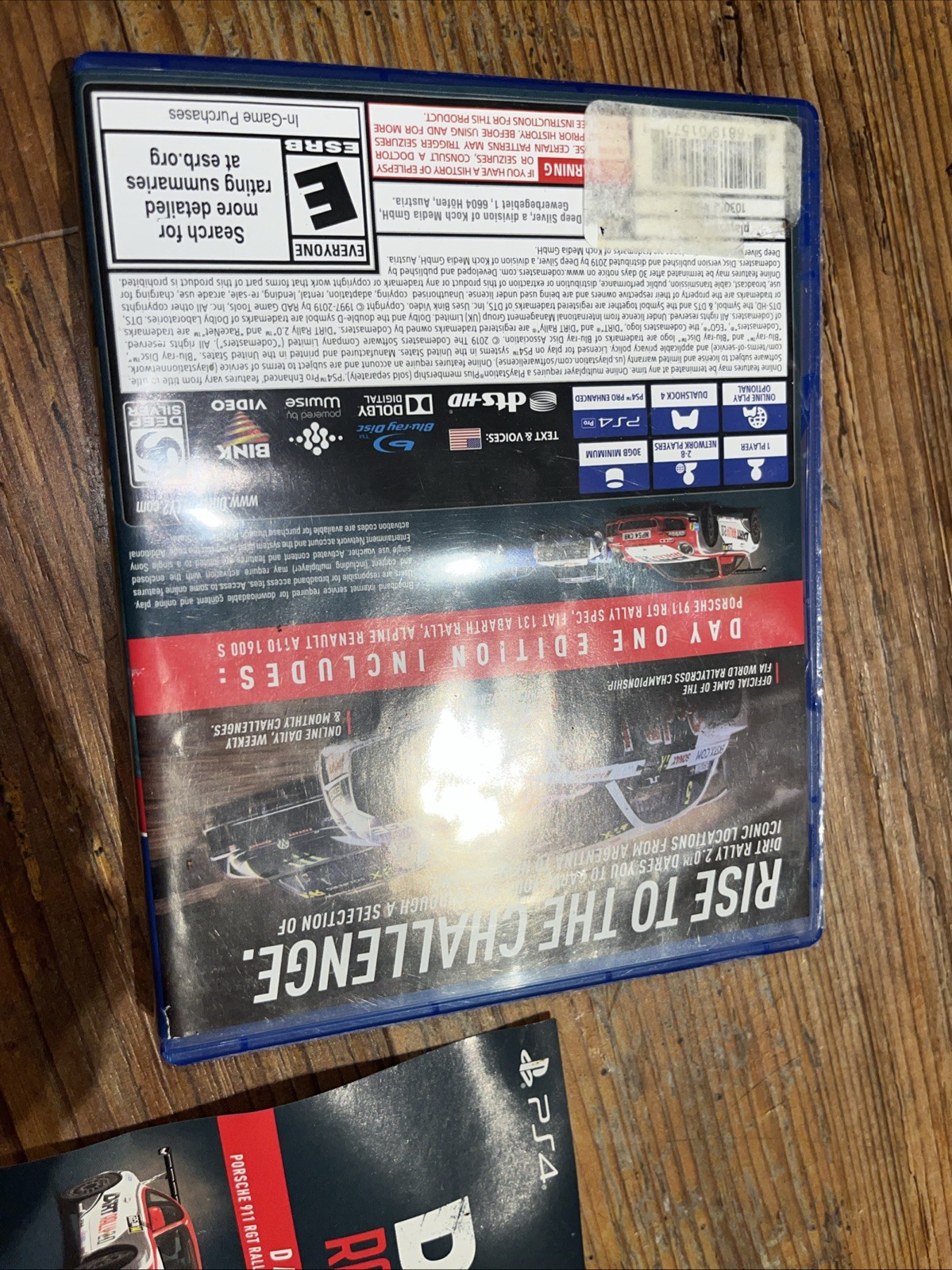 Dirt Rally 2.0 Day One Edition PS4 – CASE & PAPERWORK ONLY – NO GAME