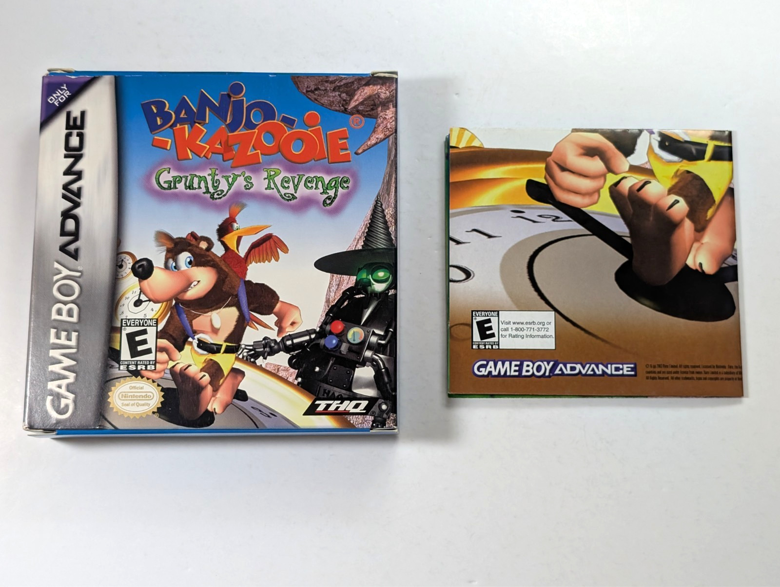 *No game* Banjo Kazooie Grunty’s Revenge Game Boy Advance box + poster authentic