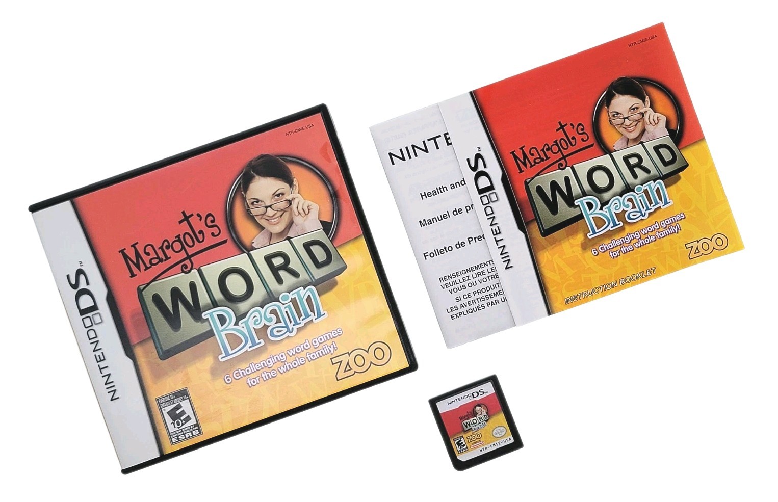 Margot’s Word Brain (Nintendo DS, 2008) Video Game Complete With Manuals CIB