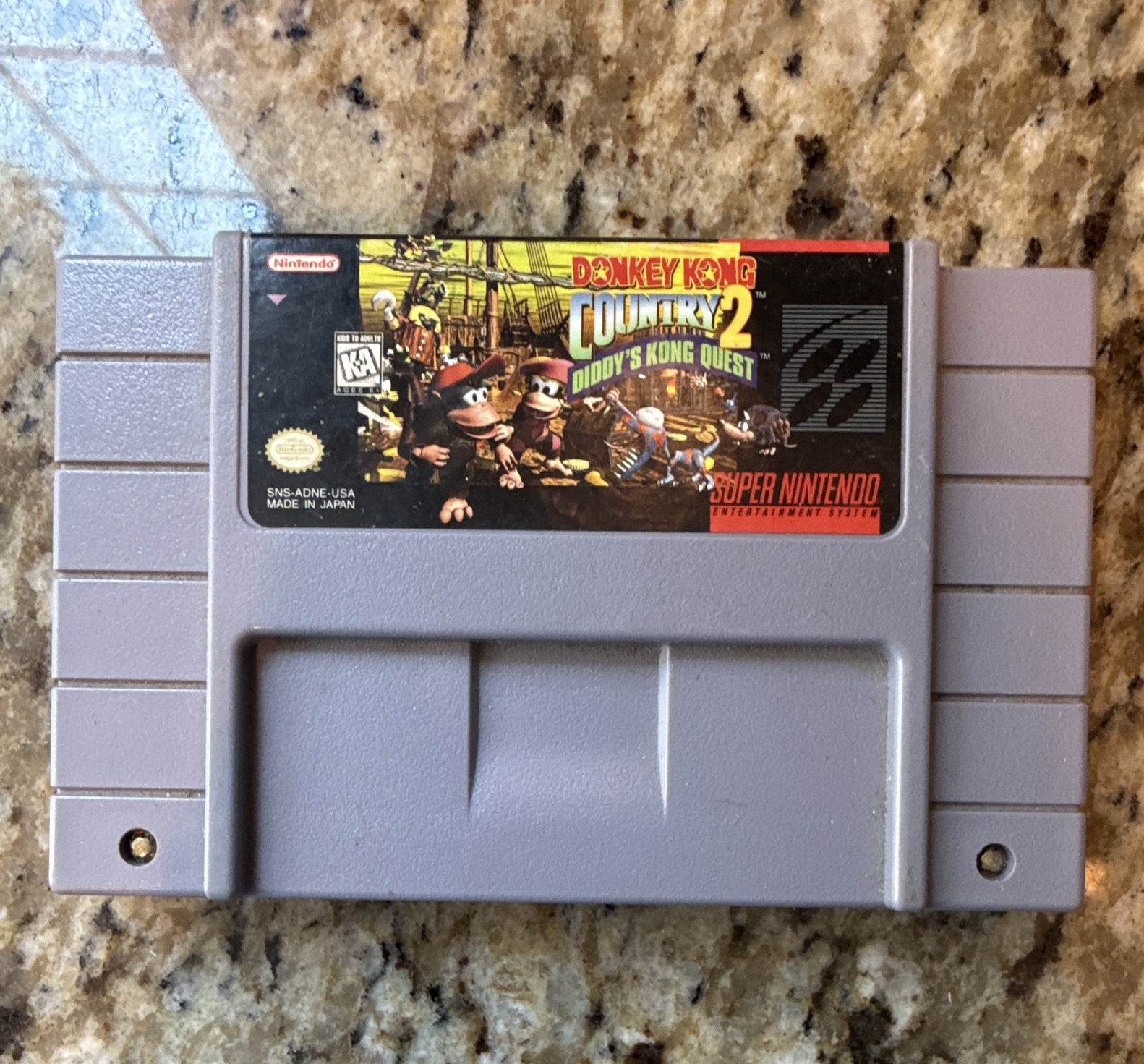 Nintendo Donkey Kong Country 2 Diddy’s Kong Quest SNES NTSC-U/C KA