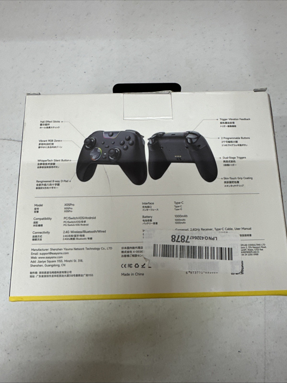 EasySMX X05 Pro Wireless Controller Compatible W/ Switch, Windows, Android & iOS