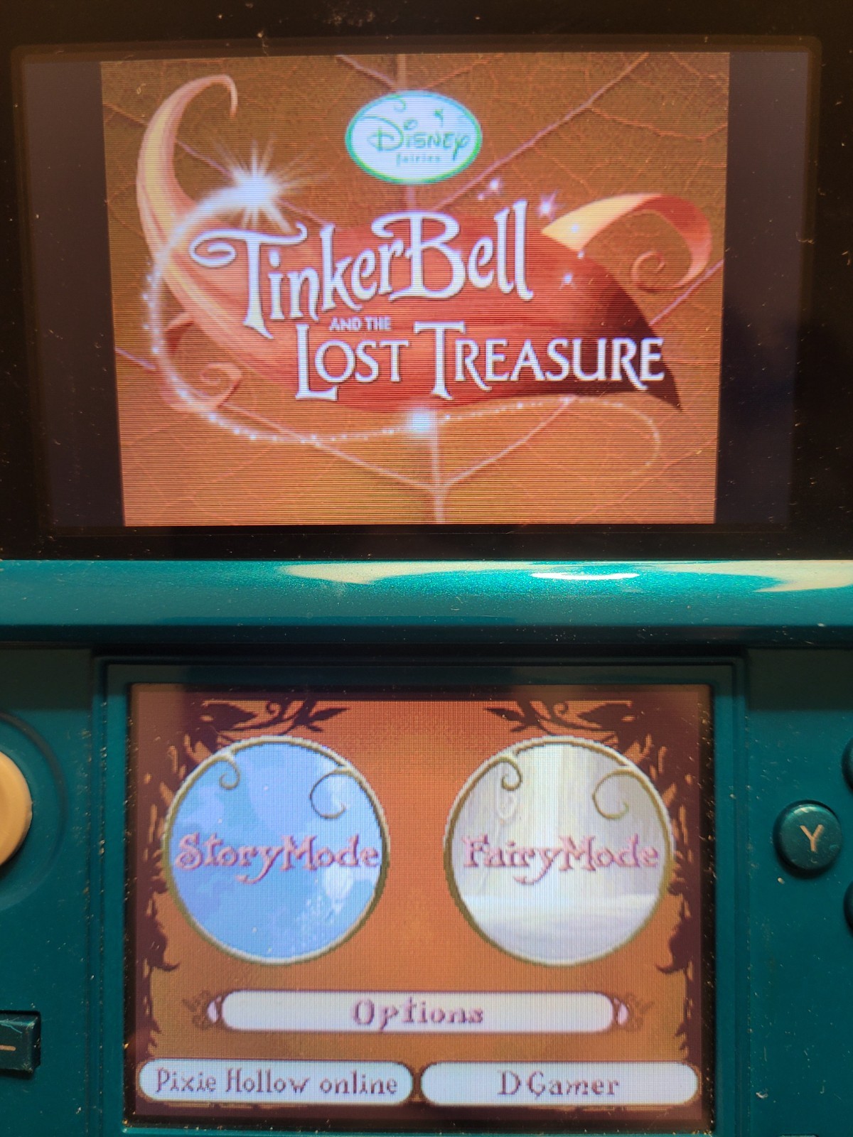 TINKER BELL AND THE LOST TREASURE Nintendo DS 2DS 3DS COMPLETE Manual Poster CIB