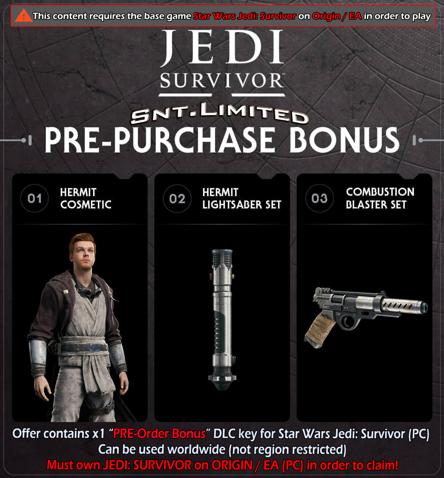 STAR WARS Jedi: Survivor Pre-Order Bonus DLC (PC ORIGIN | GLOBAL)