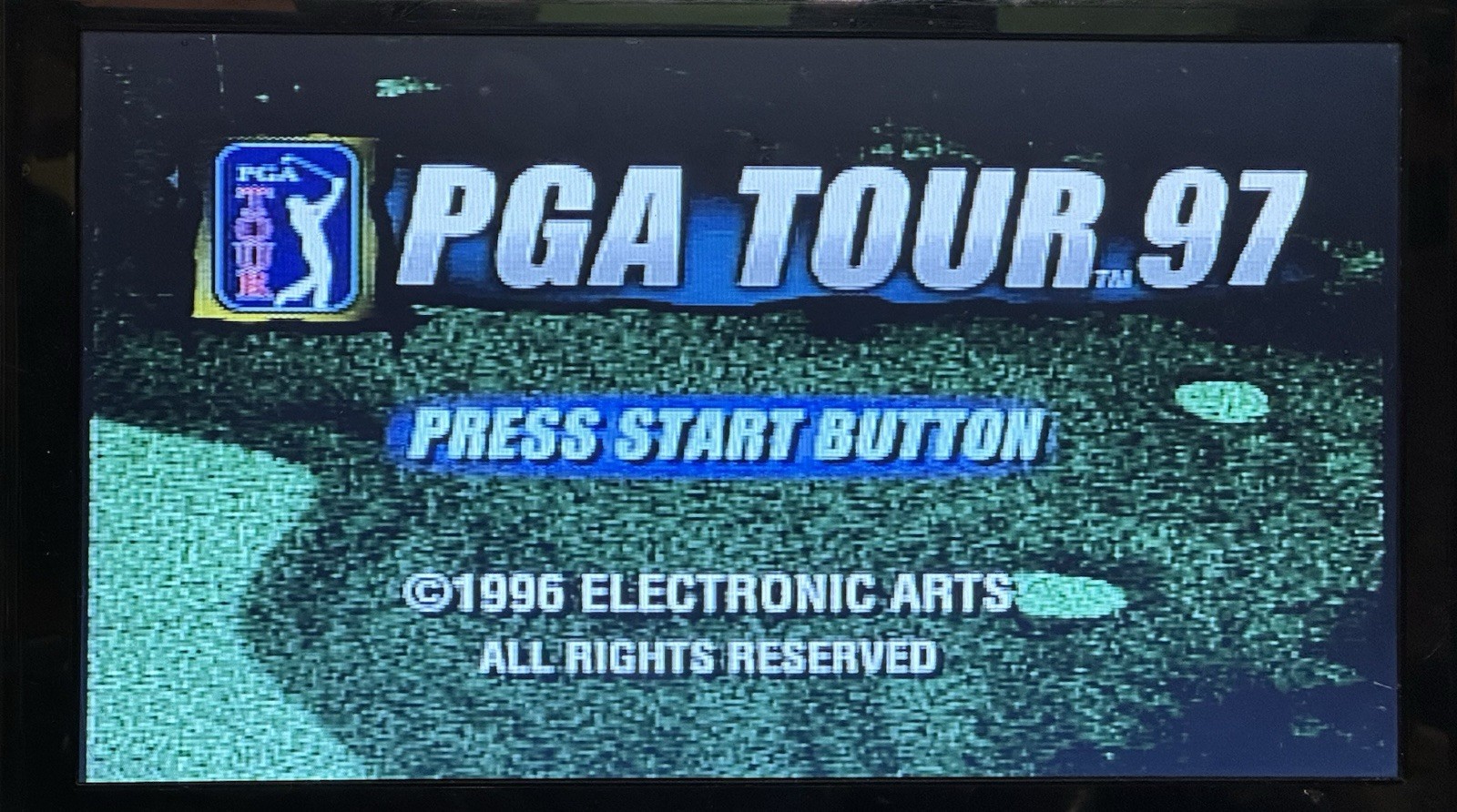 Sega Saturn PGA Tour 97 1996 Reg Card Manual Foam Insert Tested Works Video Game