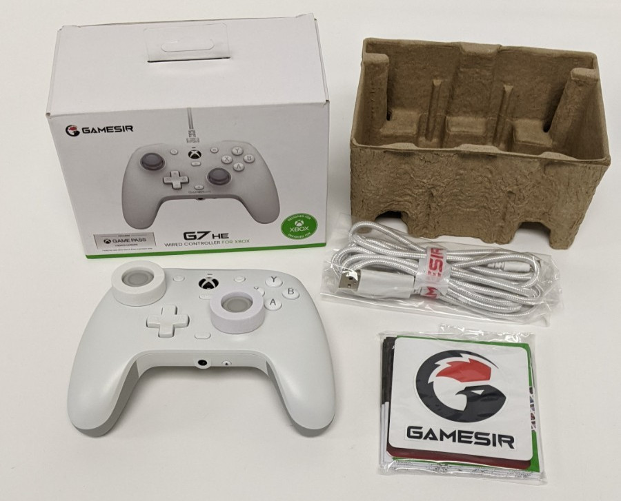 GameSir G7 HE Wired Controller for Xbox – White – Open Box – Hall Effect Sticks