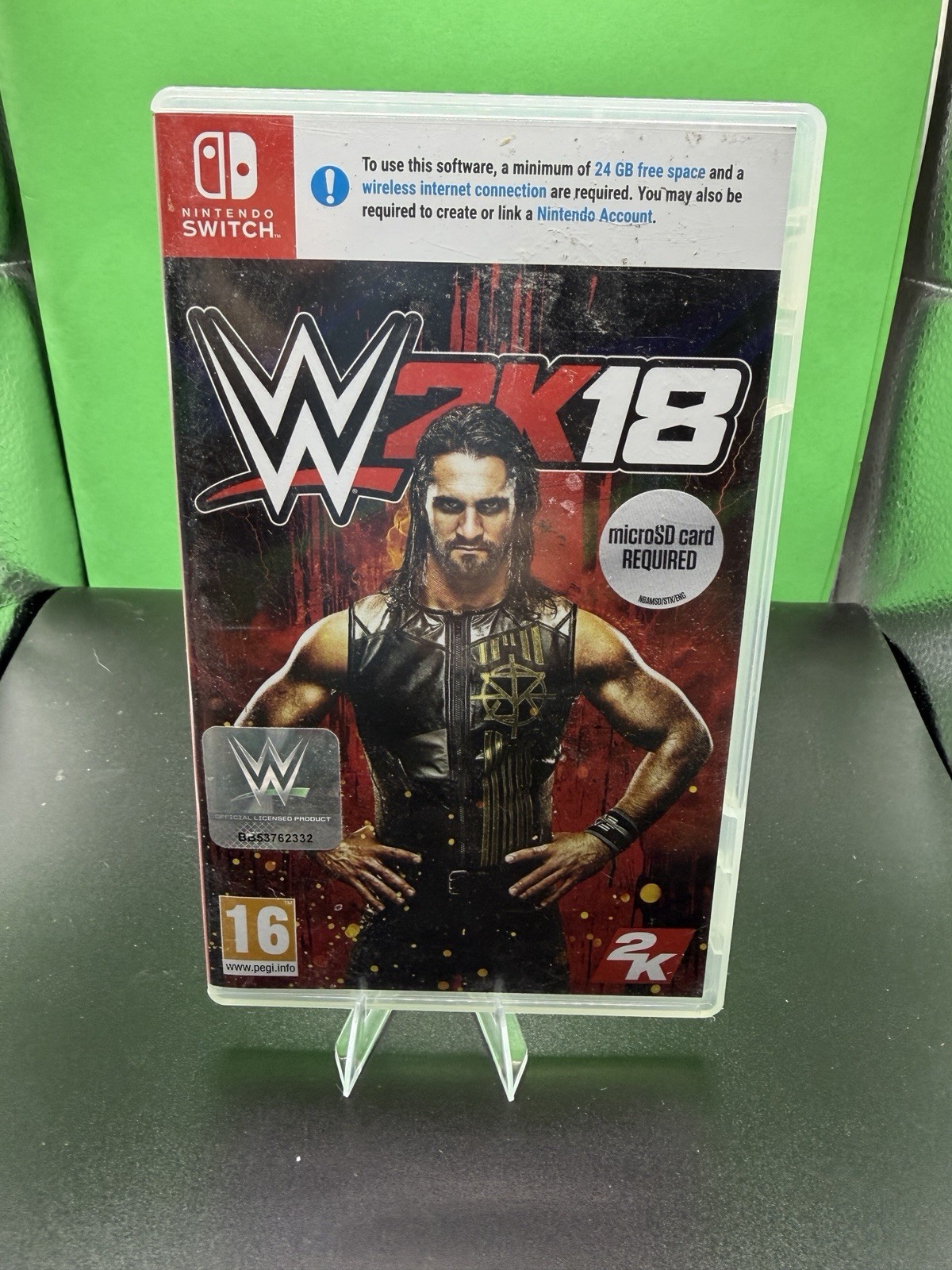 Rare WWE 2K18 Nintendo Switch CIB Full Inserts PEGI 16 PAL Euro Import Ok For uS