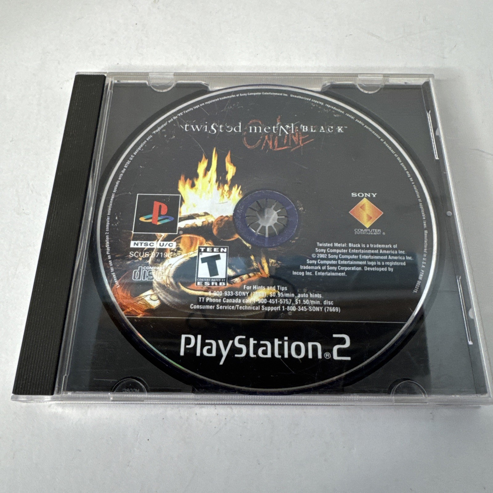 Twisted Metal Black Online (Sony PlayStation 2 2002) PS2 DISC ONLY Tested
