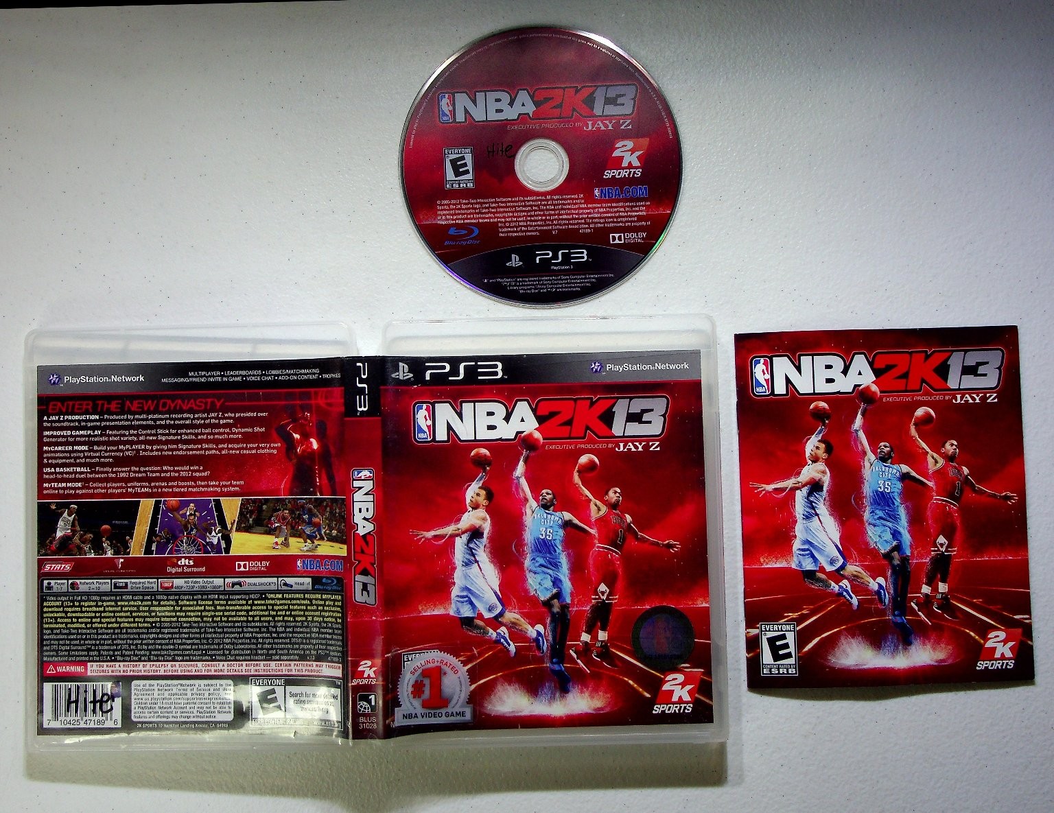 NBA 2K13 PS3 PlayStation 3 Video Game Basketball Jay Z 2K Sports
