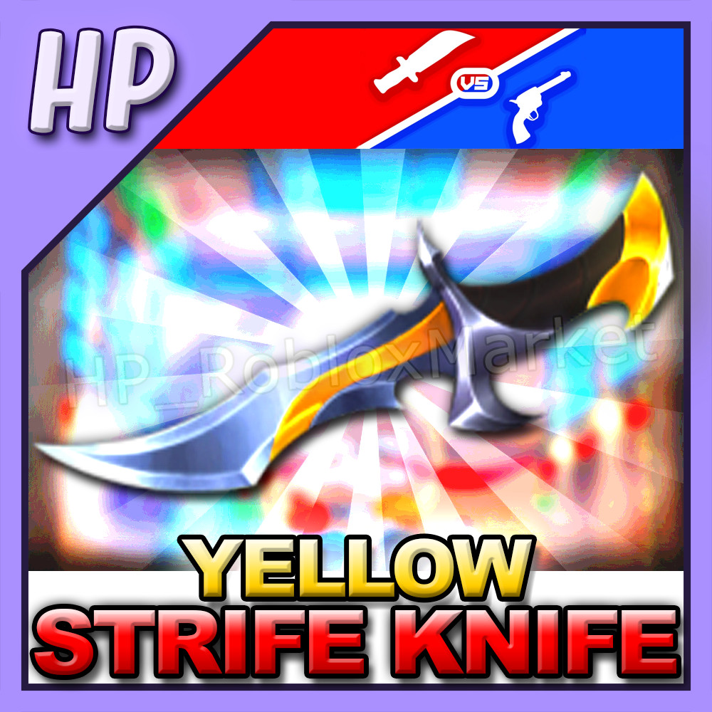 YELLOW Strife Knife | MVSD – Murderers vs Sheriffs Duels [⚡FASTEST DELIVERY⚡]