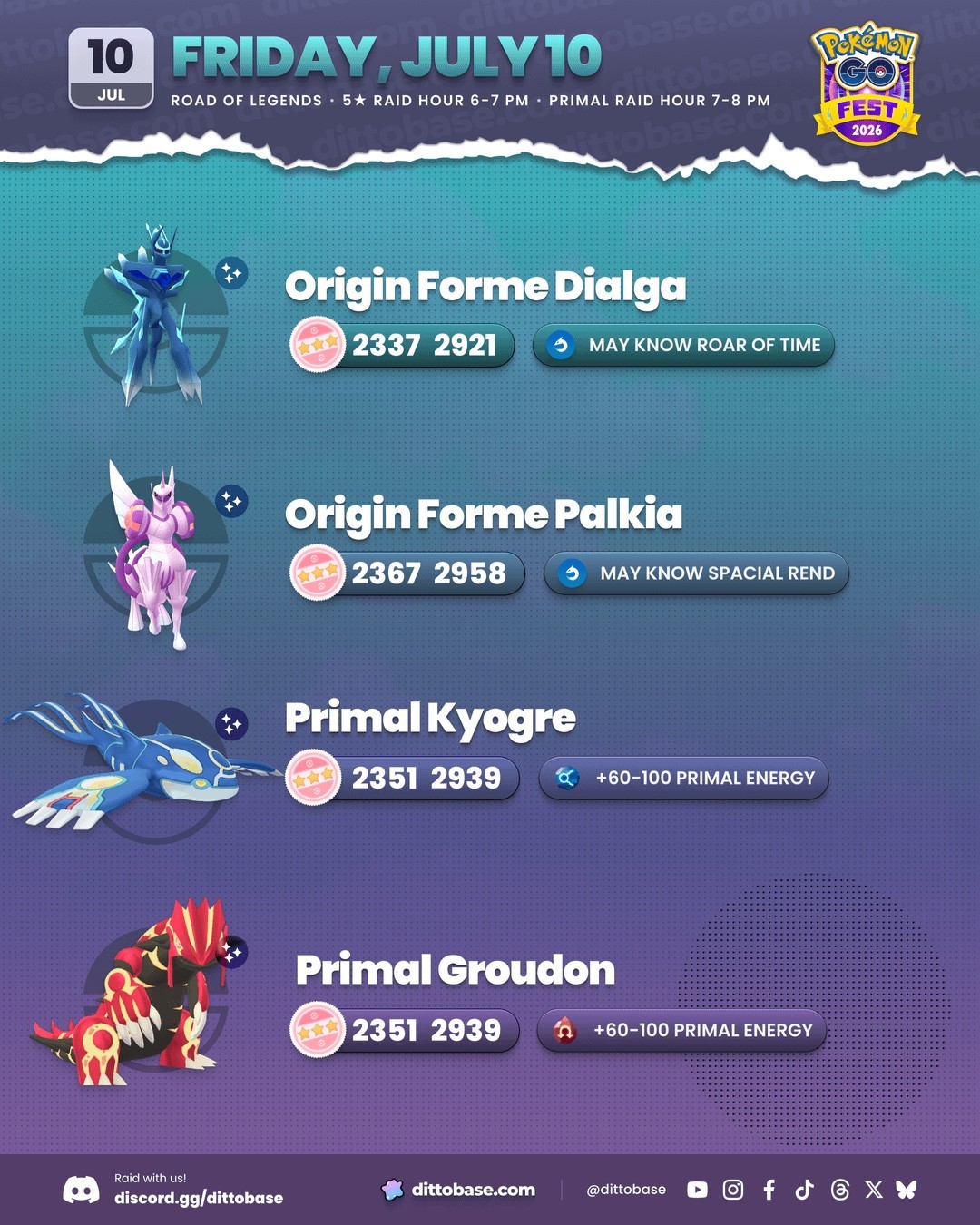 Pokémon Raid Road of Legends GoFest **READ DESCRIPTION **
