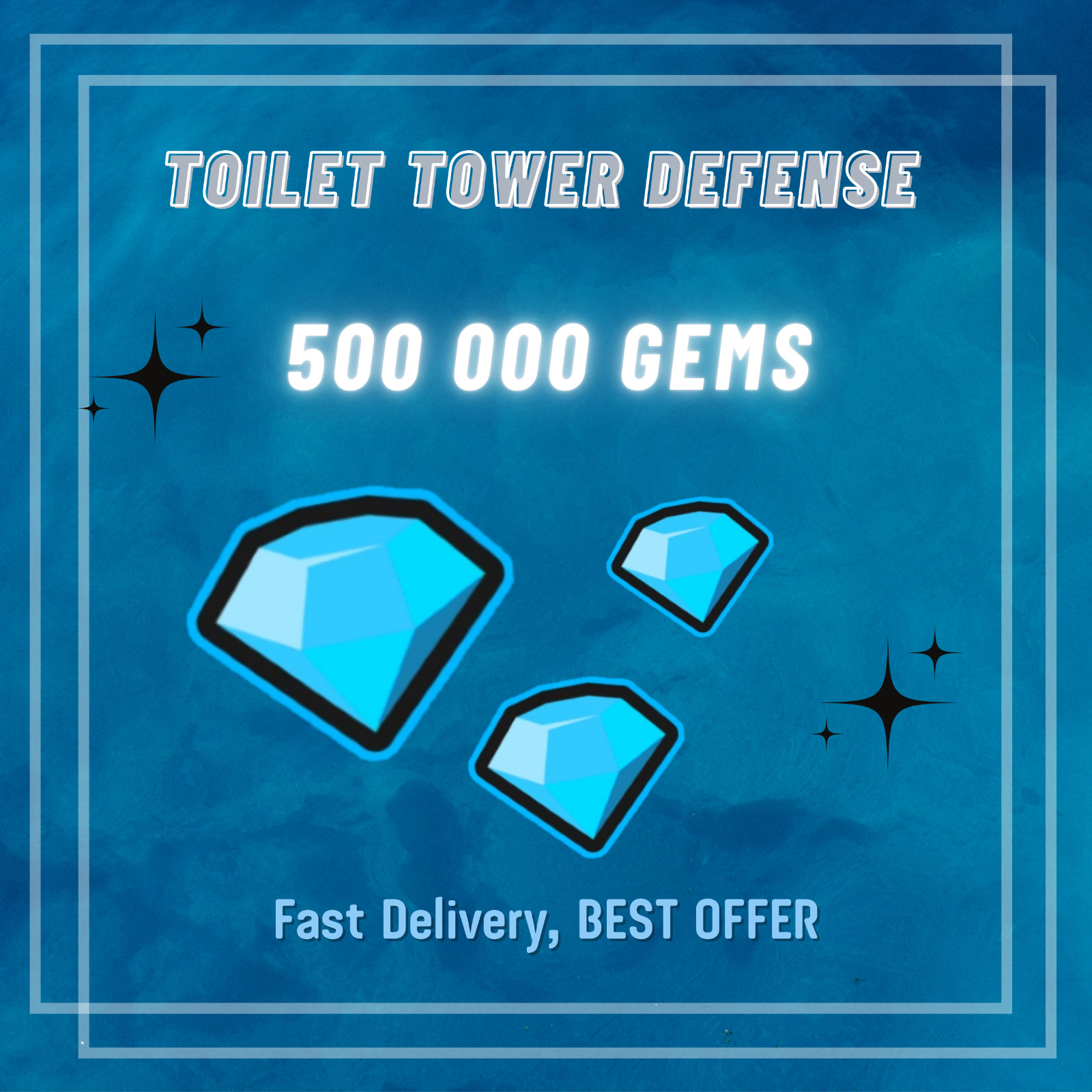 500 k | 500,000 Gems | Toilet Tower Defense | TTD | ️‍🔥 Fast Delivery ️‍🔥