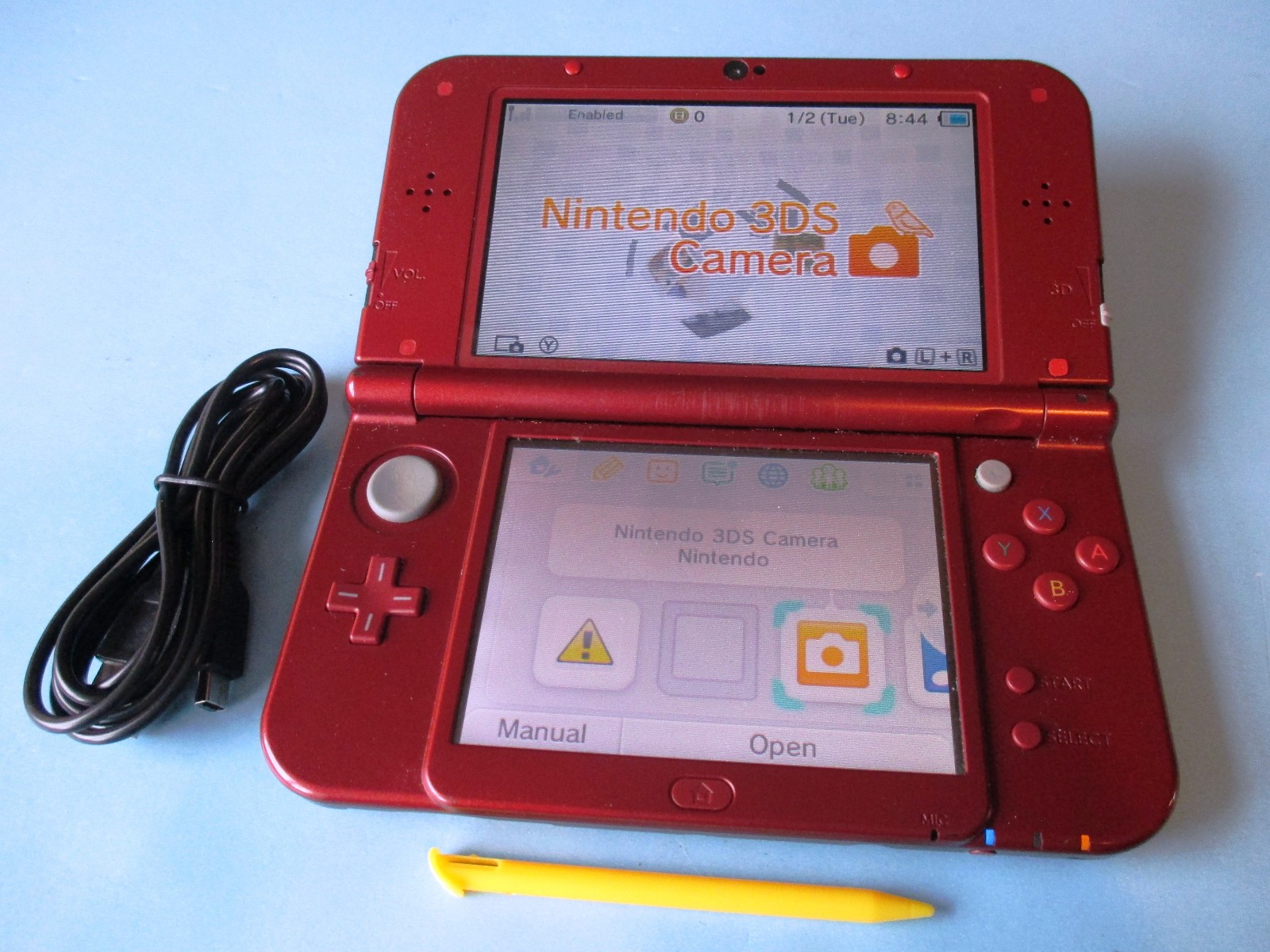 Nintendo New 3DS XL Red System w/Charger US Version FREE Ship!