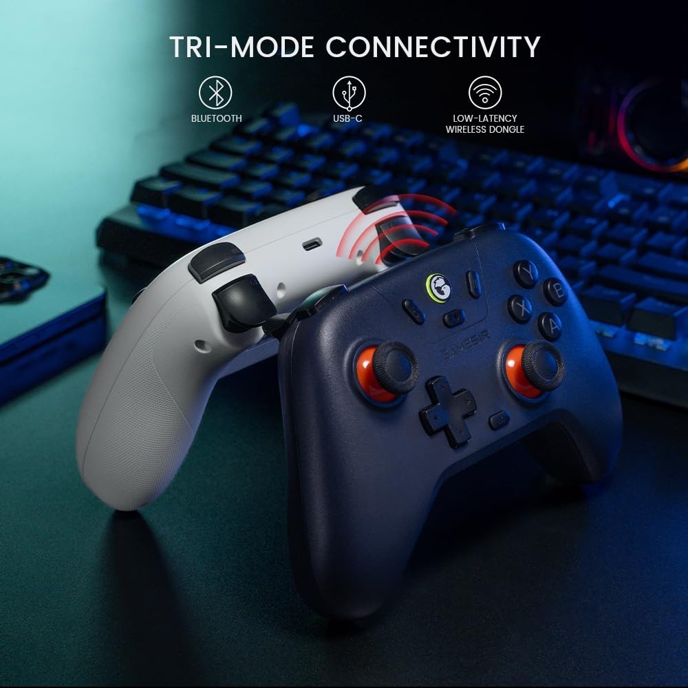 Ergonomic Bluetooth Gamepad with Turbo Function for Windows & Mobile Devices