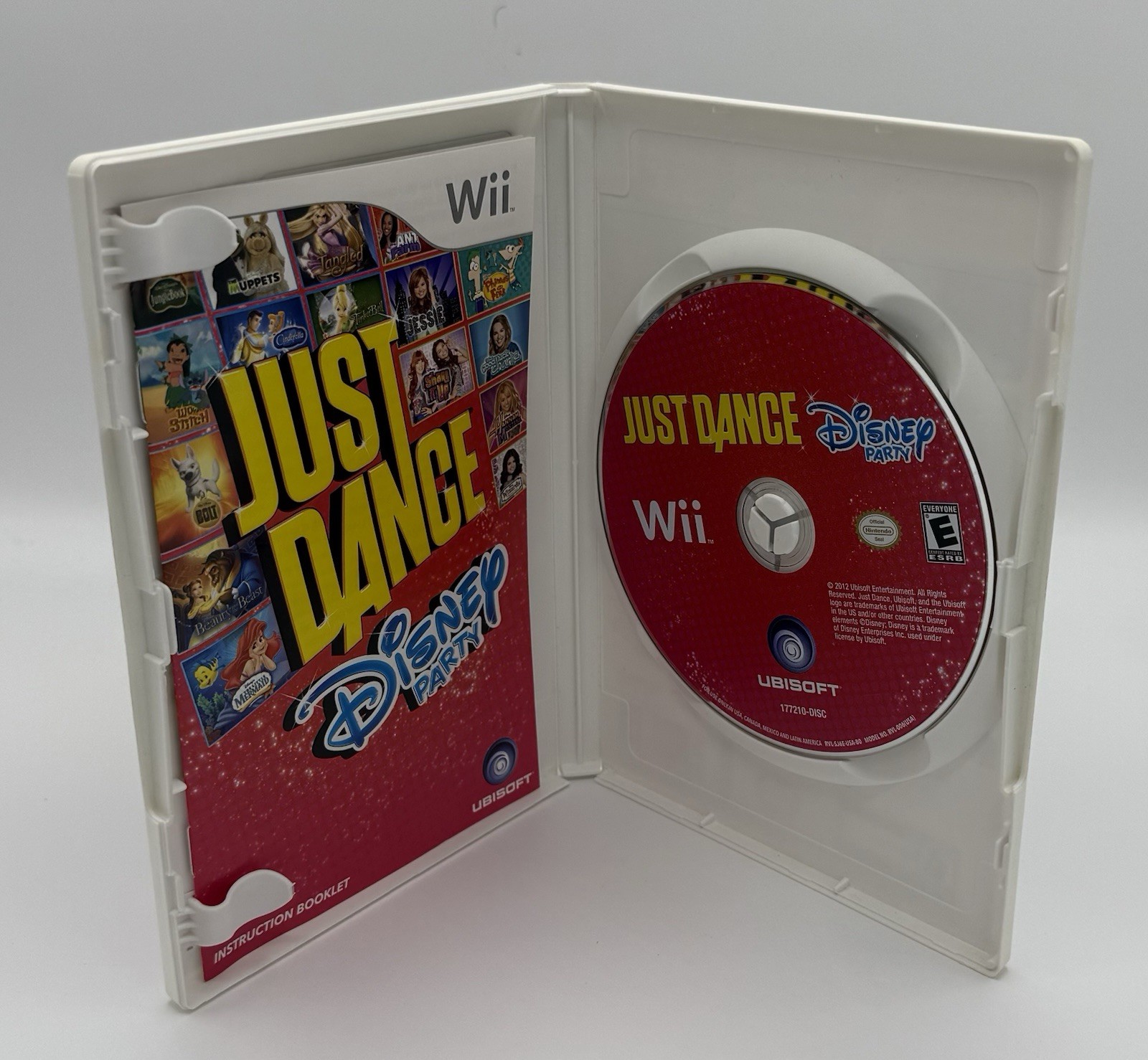 Just Dance Disney Party Nintendo Wii 2012 Tested Video Game with Manual