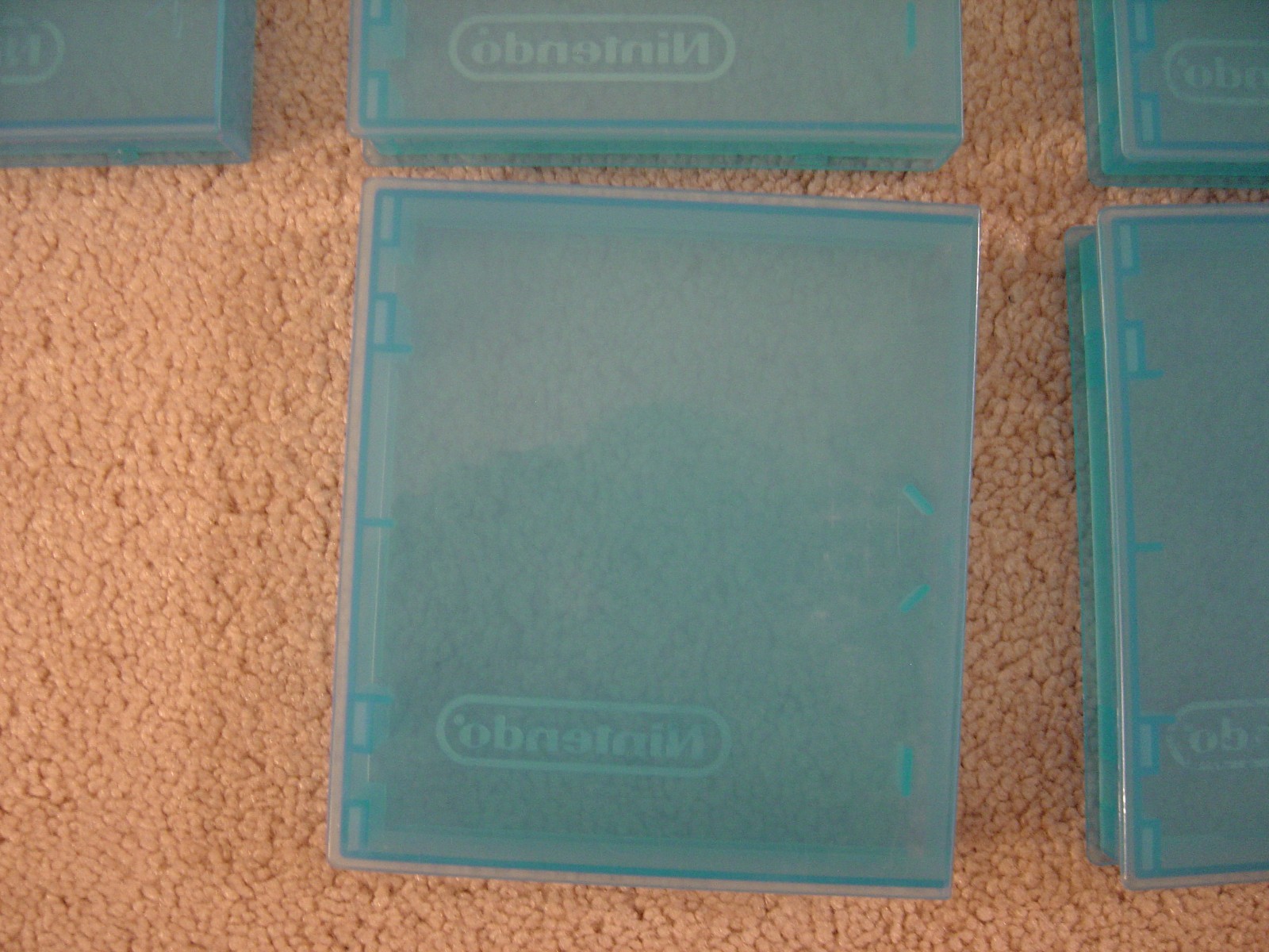 Lot of 10 Blue Nintendo Entertainment System OEM NES Clamshell Cases video games