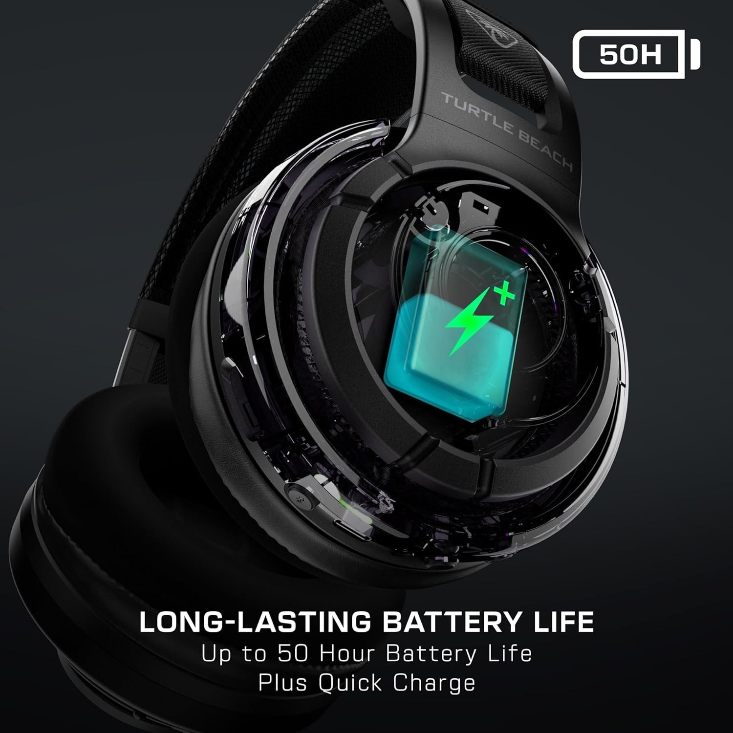Turtle Beach – Atlas Air Wireless Open Back PC Gaming Headset model# TBS-5105-05