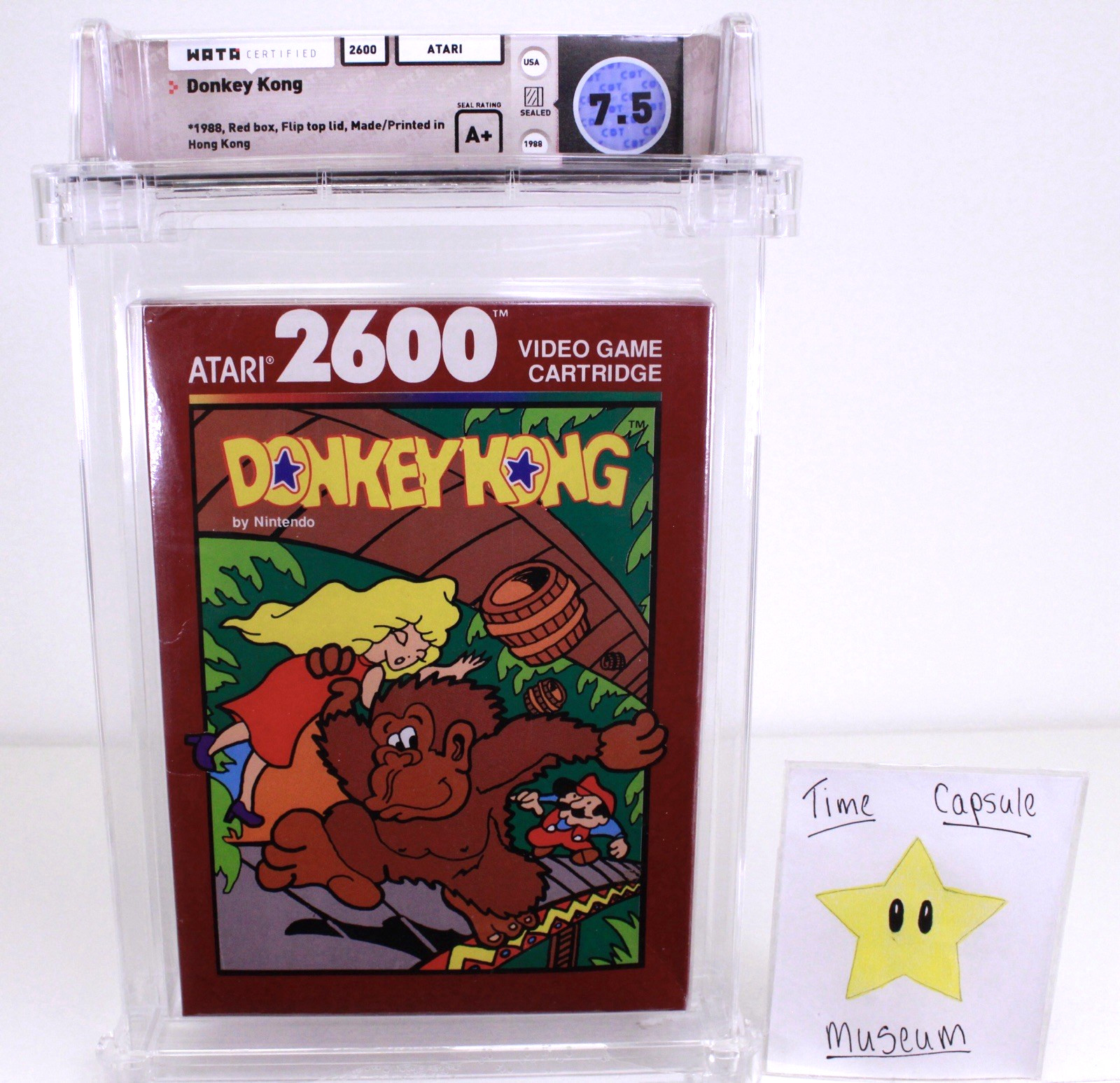 Donkey Kong DK Atari Corporation 2600 New 1988 Hong Kong Sealed WATA PSA 7.5 A+