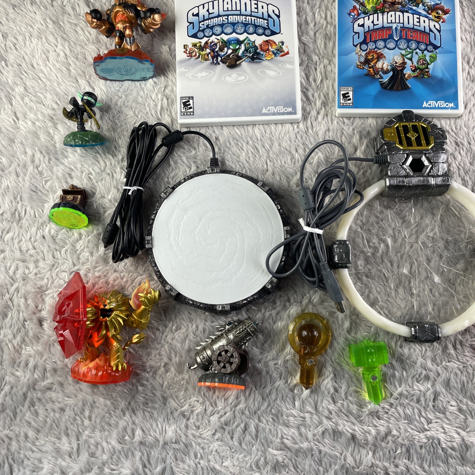 Skylanders Wii Lot Games Portals Figures Trap Team SuperChargers Spyros Adventur