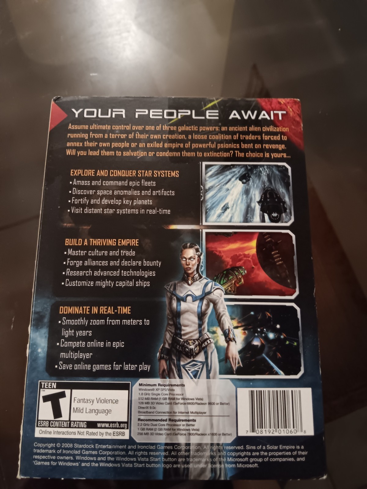 Sins of a Solar Empire (PC, 2008) New Factory Sealed Rare OOP
