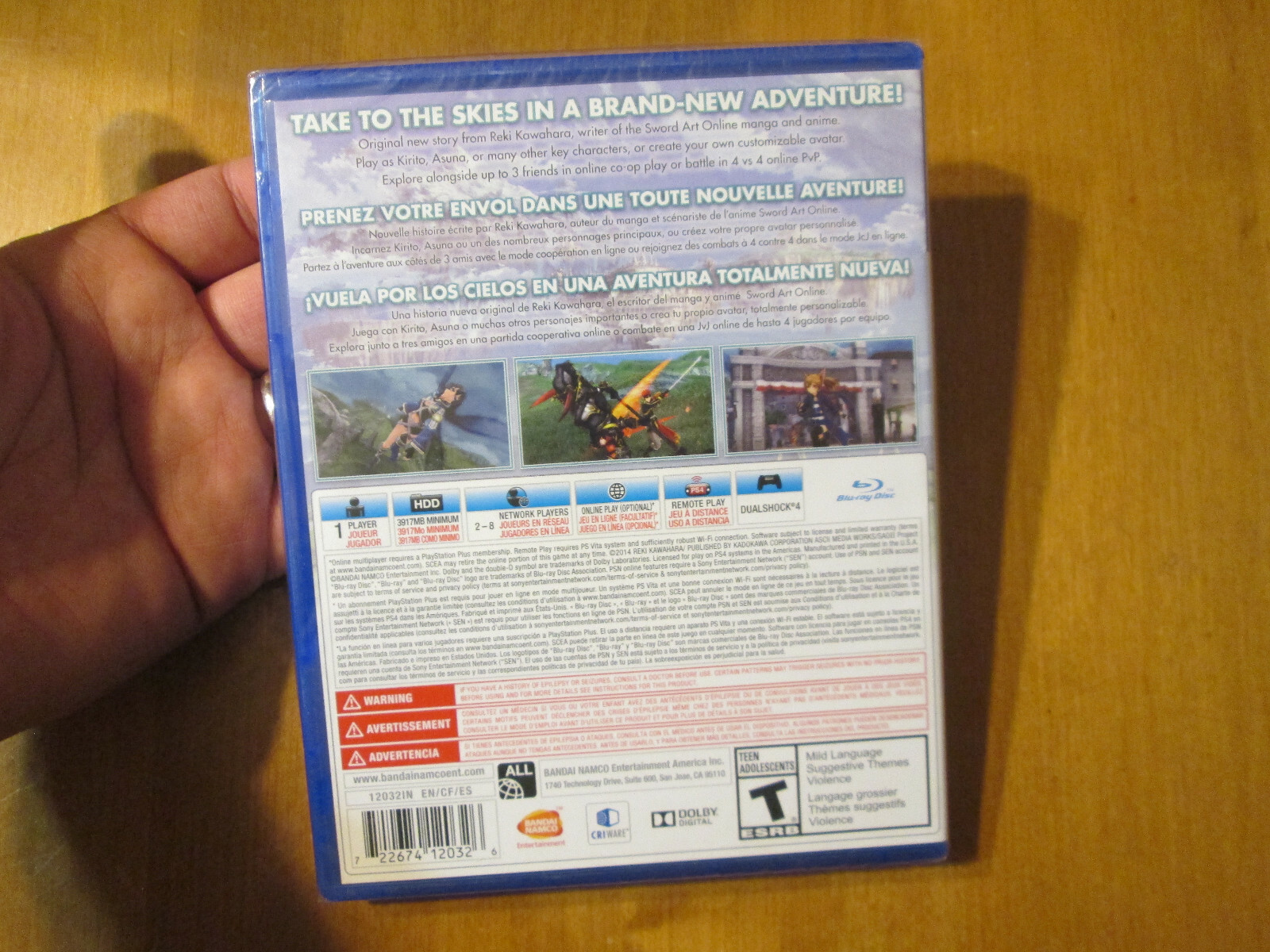 Sword Art Online: Lost Song PS4 PLAYSTATION 4 SONY NEW FACTORY SEALED SEALED