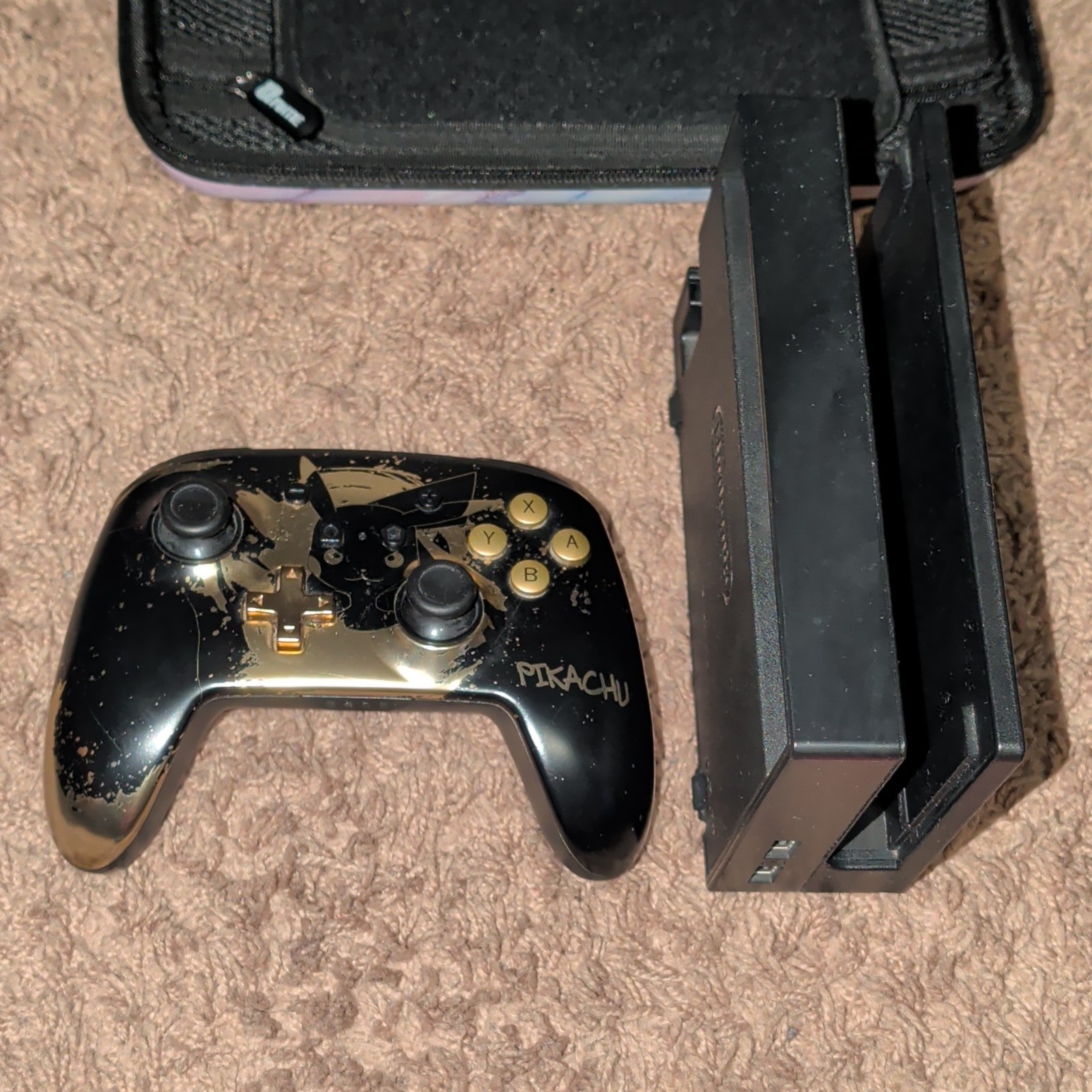Nintendo Switch Console w/ Joy-Con, Pro Controller, Dock, Games, Carrying Case