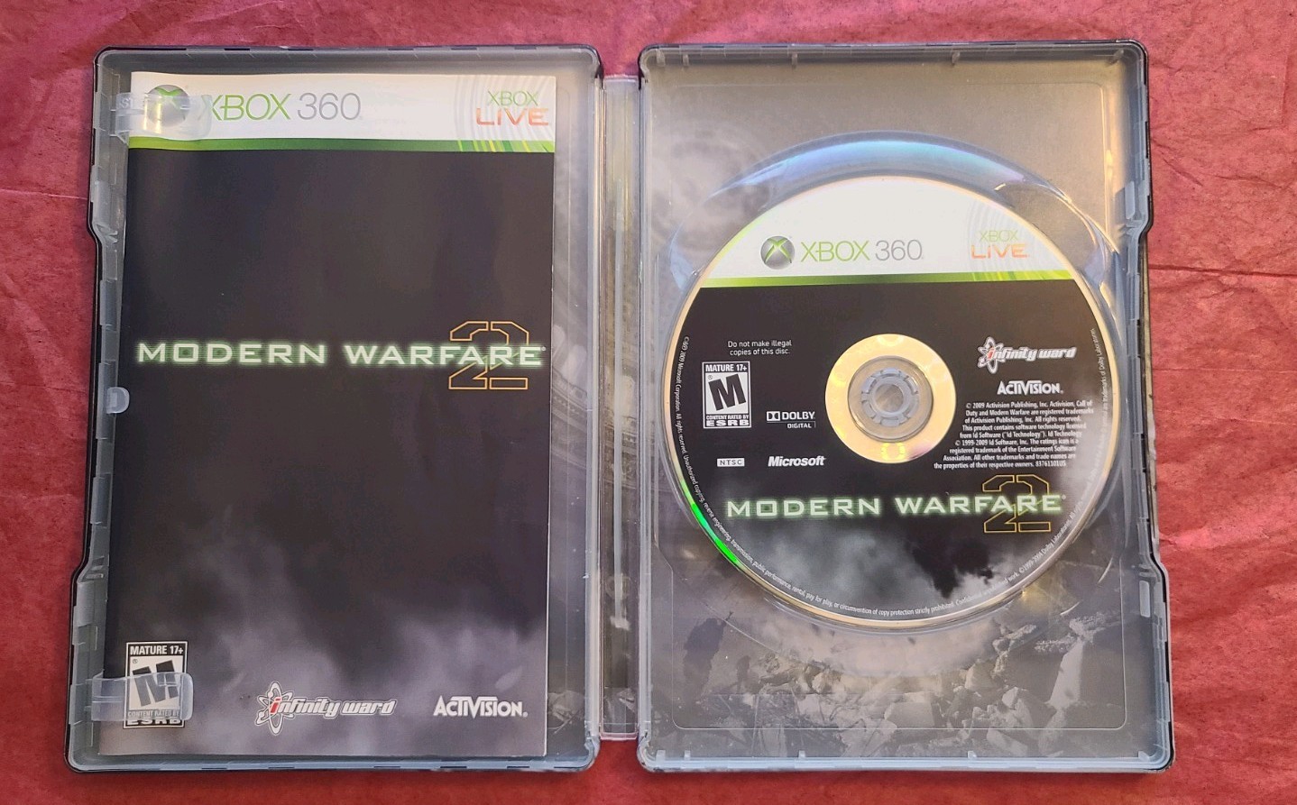 Call of Duty: Modern Warfare 2 SteelBook Edition Xbox 360 W/ Manual Tested Works
