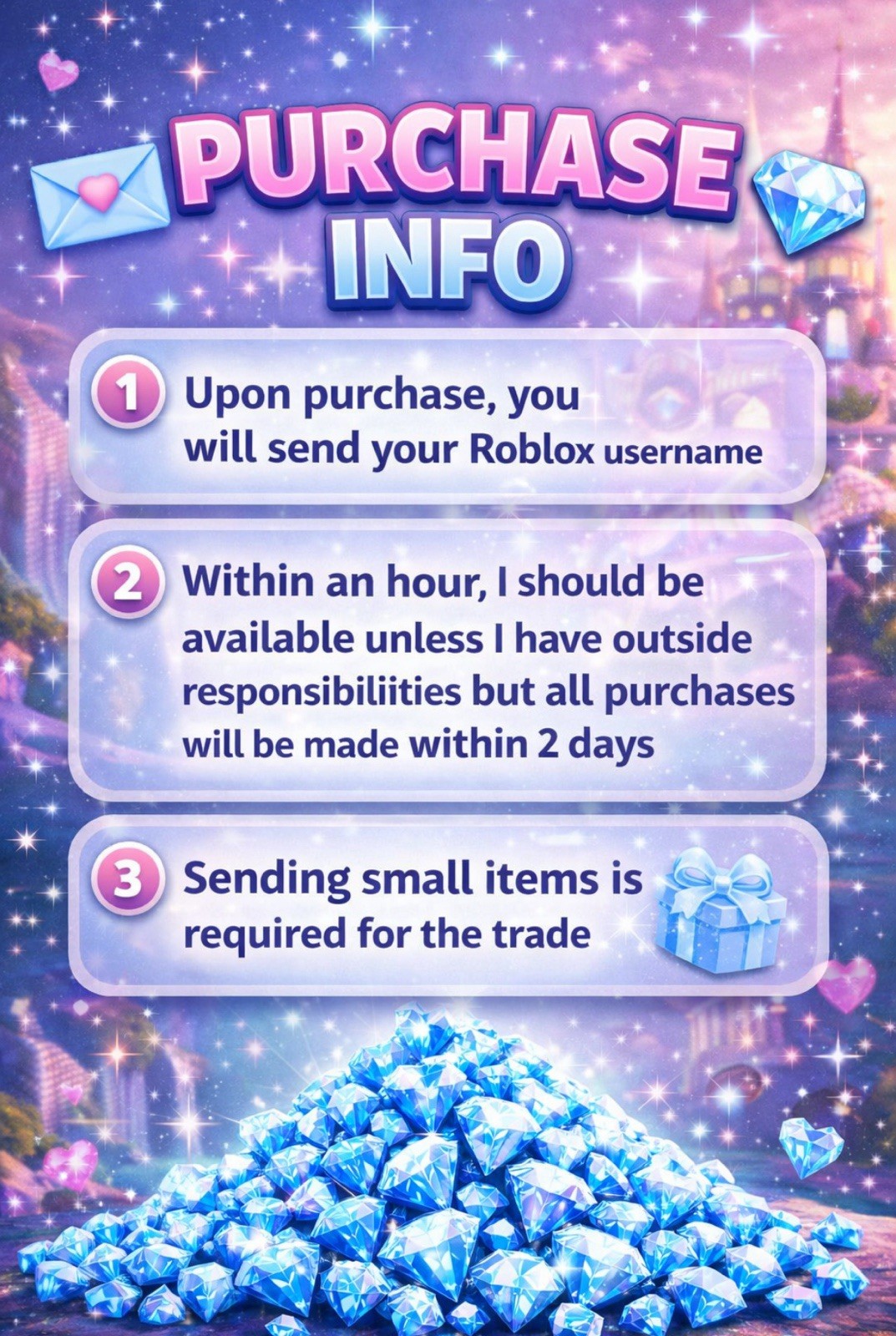 Royale High 100,000 Diamonds In-Game Currency for Roblox