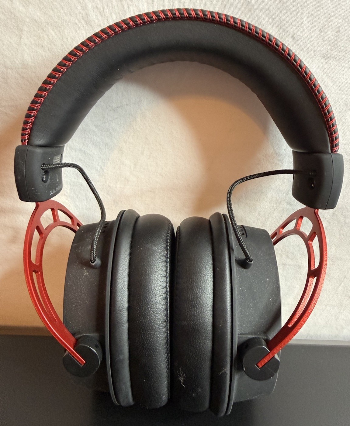 HyperX Cloud Alpha Black Red Headband Gaming Headset CA001 No Cords