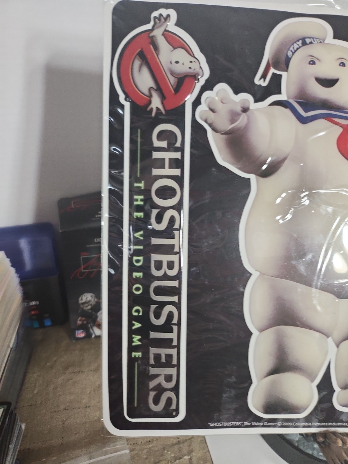 Ghostbusters Puffy Stickers Promo Sheet The Video Game 2009 Slimer Stay Puft NEW